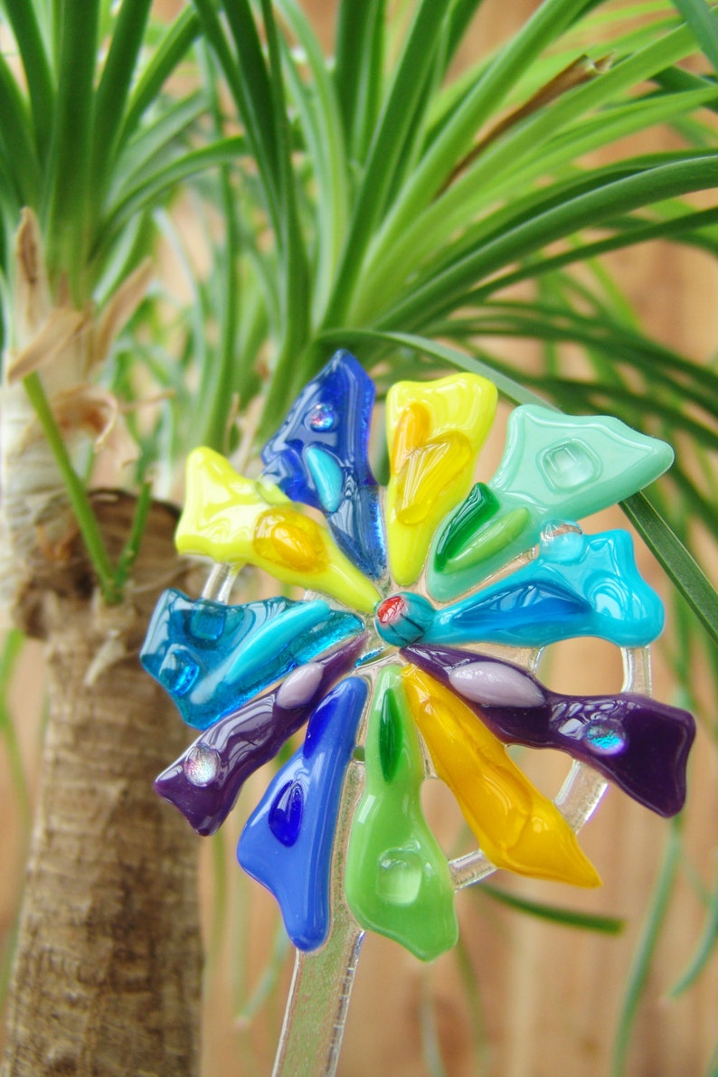 Fused Glass Garden Stakes