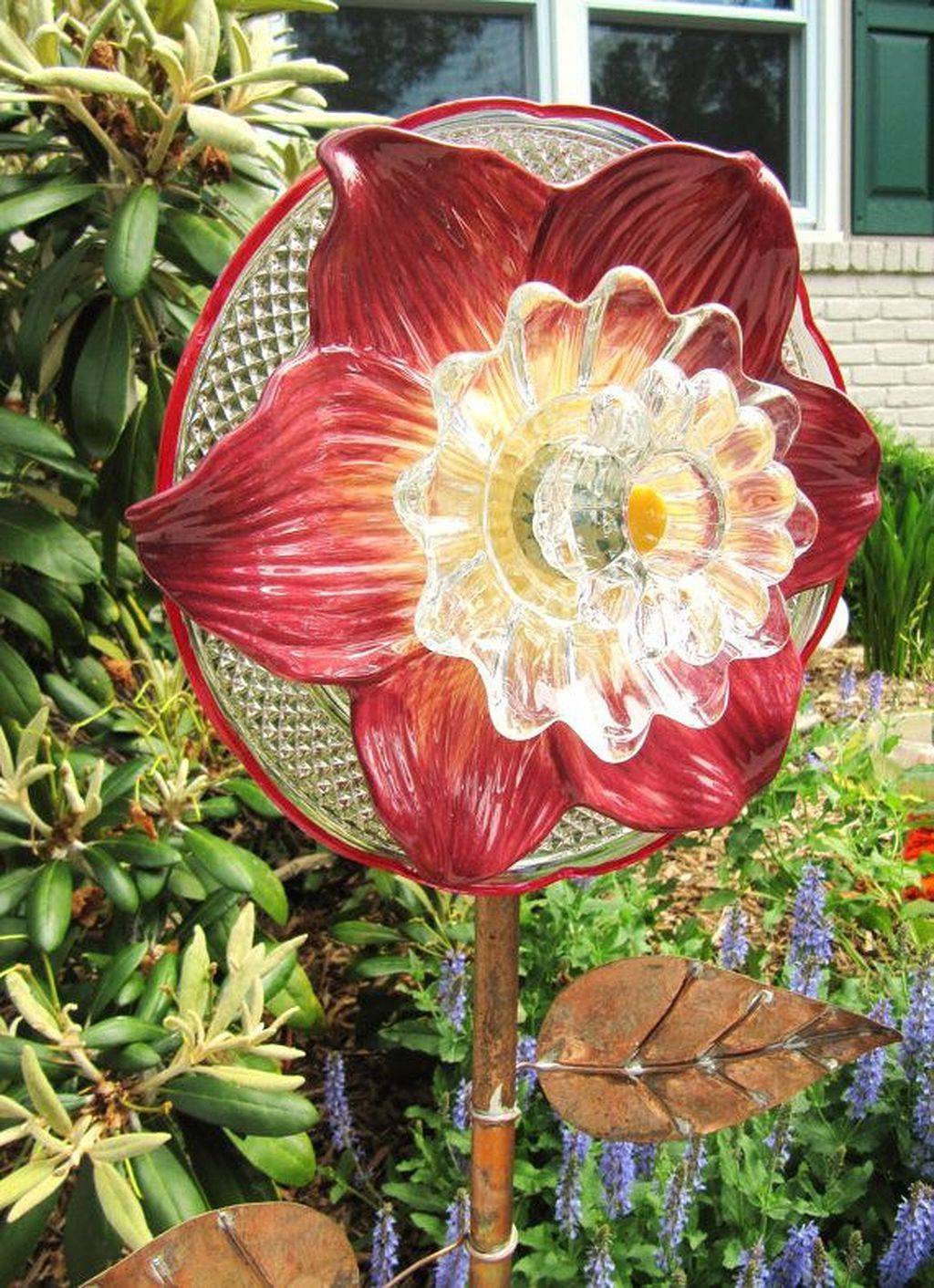 21 DIY Glass Plate Garden Flowers Ideas You Must Look SharonSable