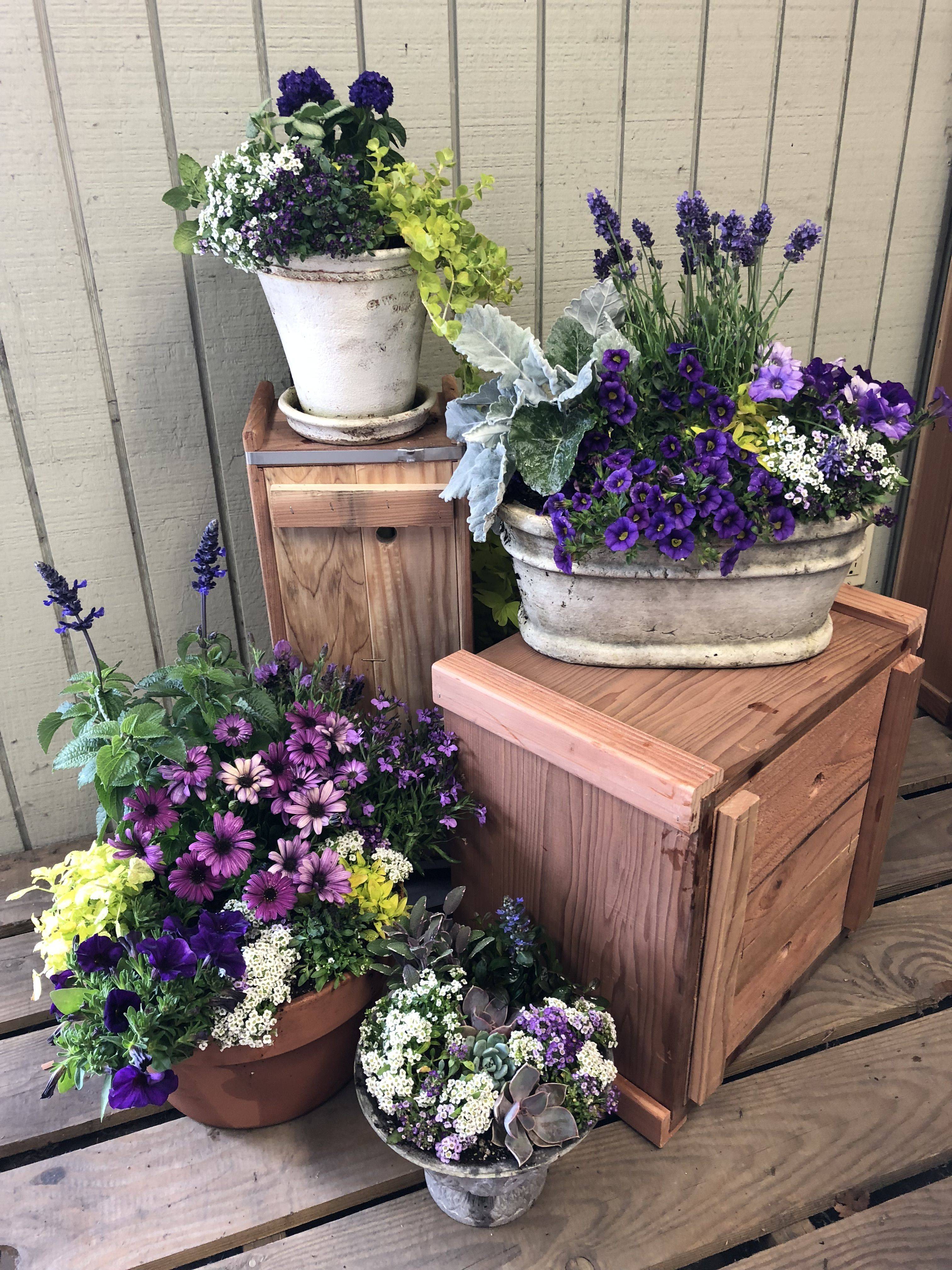 Beautiful Vintage Purple Painted Glass
