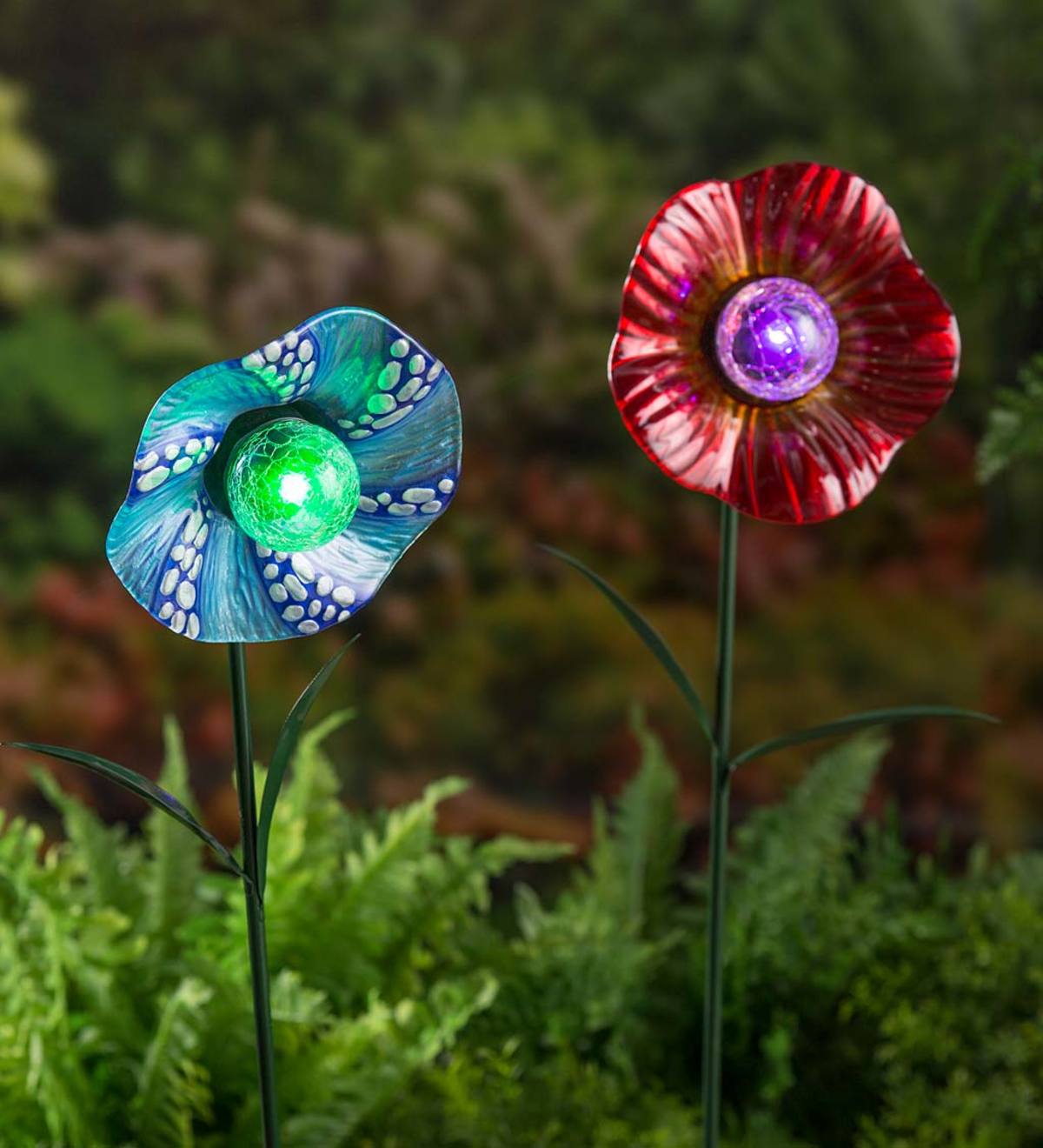 20 Glass Flower Solar Garden Lights Ideas To Consider SharonSable