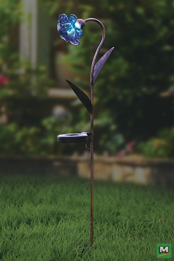 20 Glass Flower Solar Garden Lights Ideas To Consider SharonSable