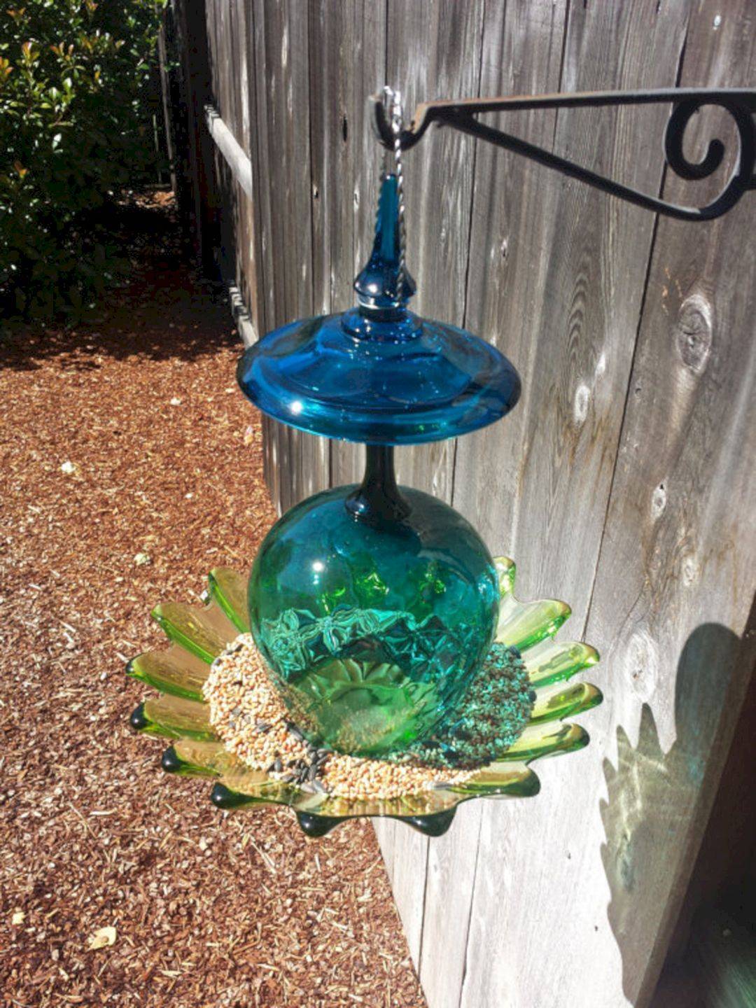 Recycled Glass Glass Garden Art