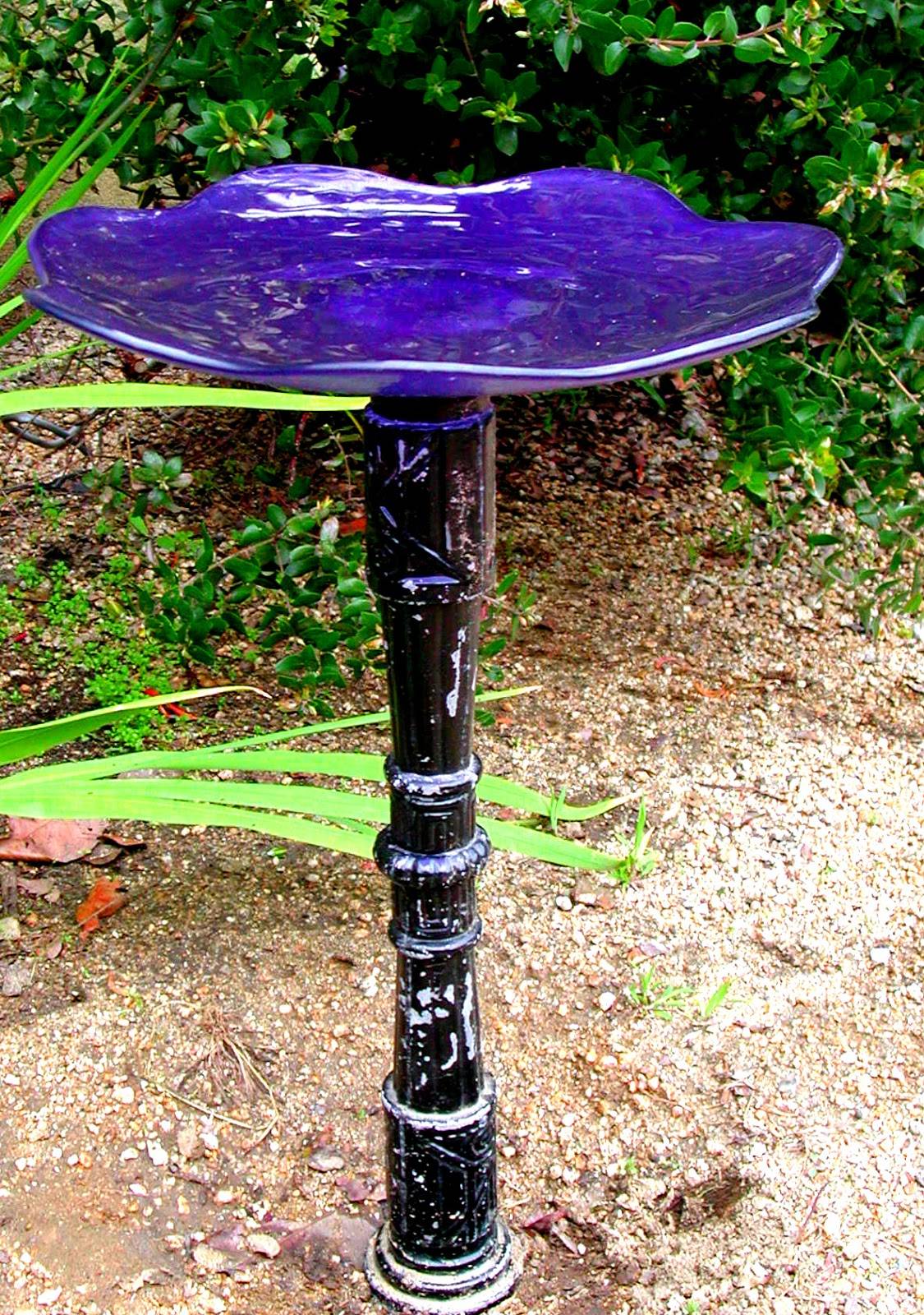 Beautifulgardenideas Glass Bird Bath