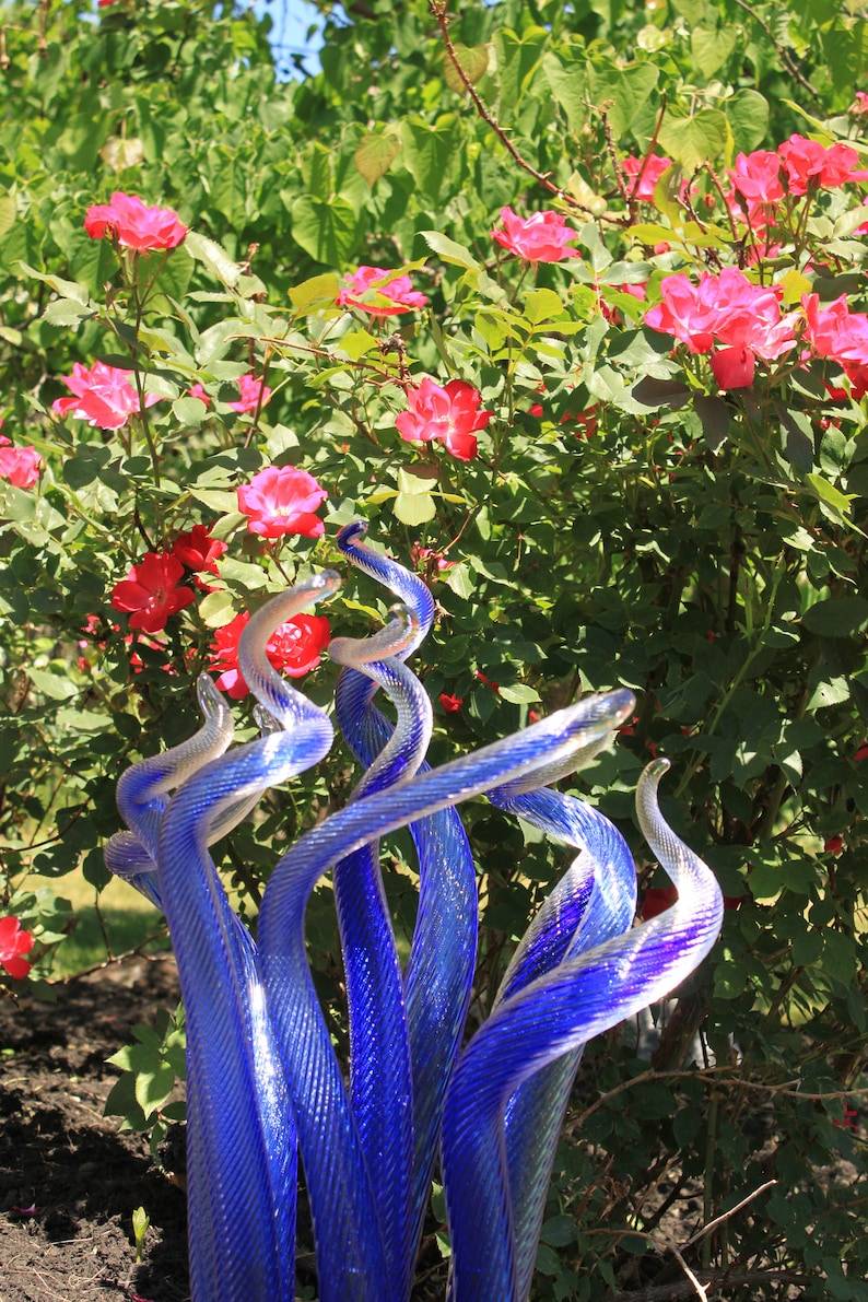 Another Dark Blue Glass Flower