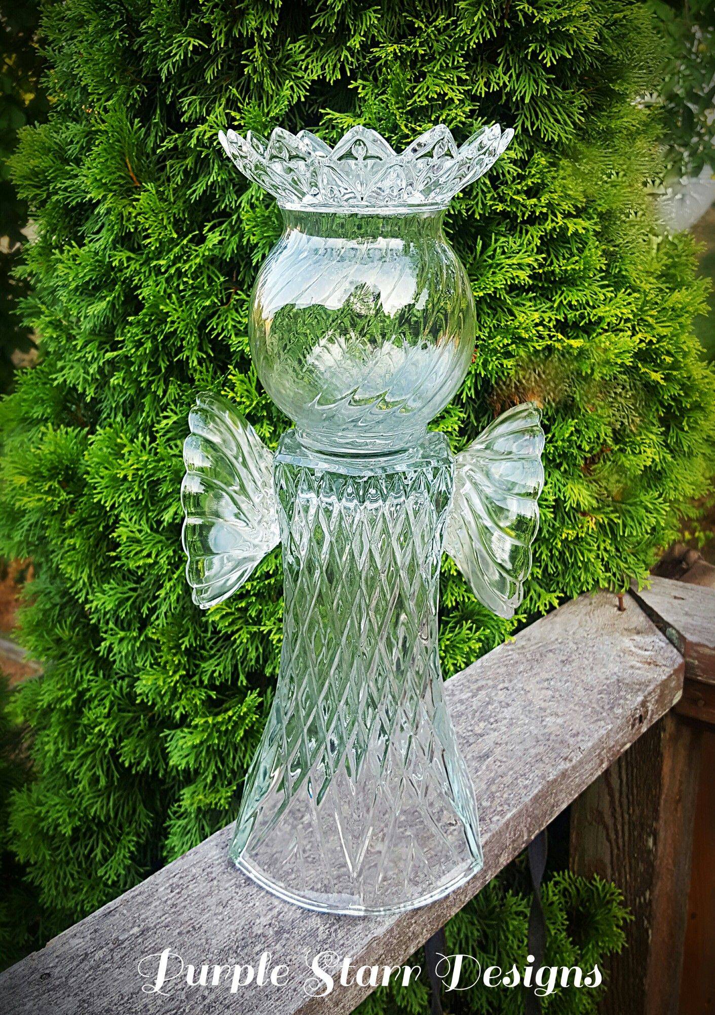 Garden Art Glass Angel