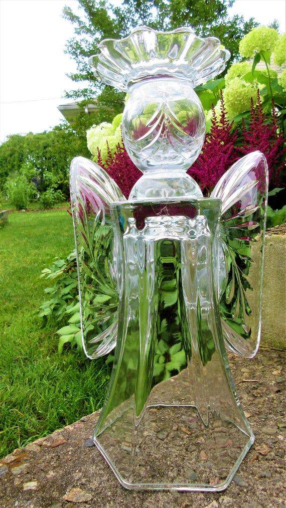 Garden Art Glass Angel
