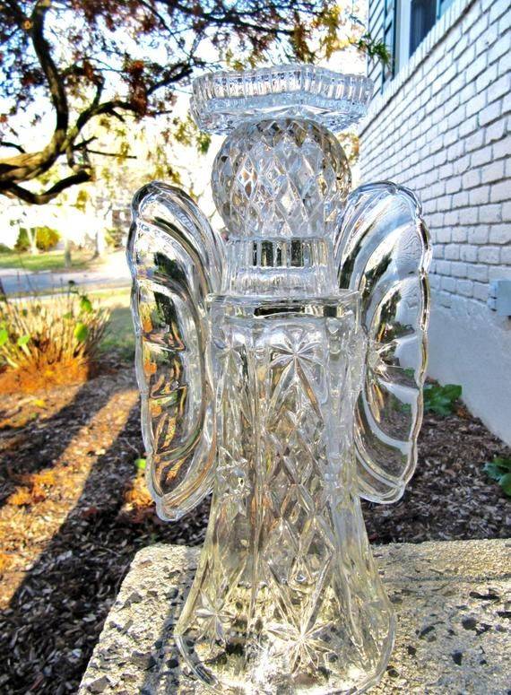 Glass Angel Yard Art
