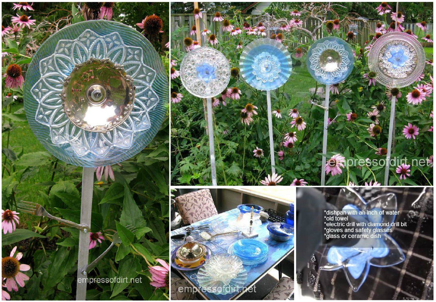 Garden Art Plate Flowers