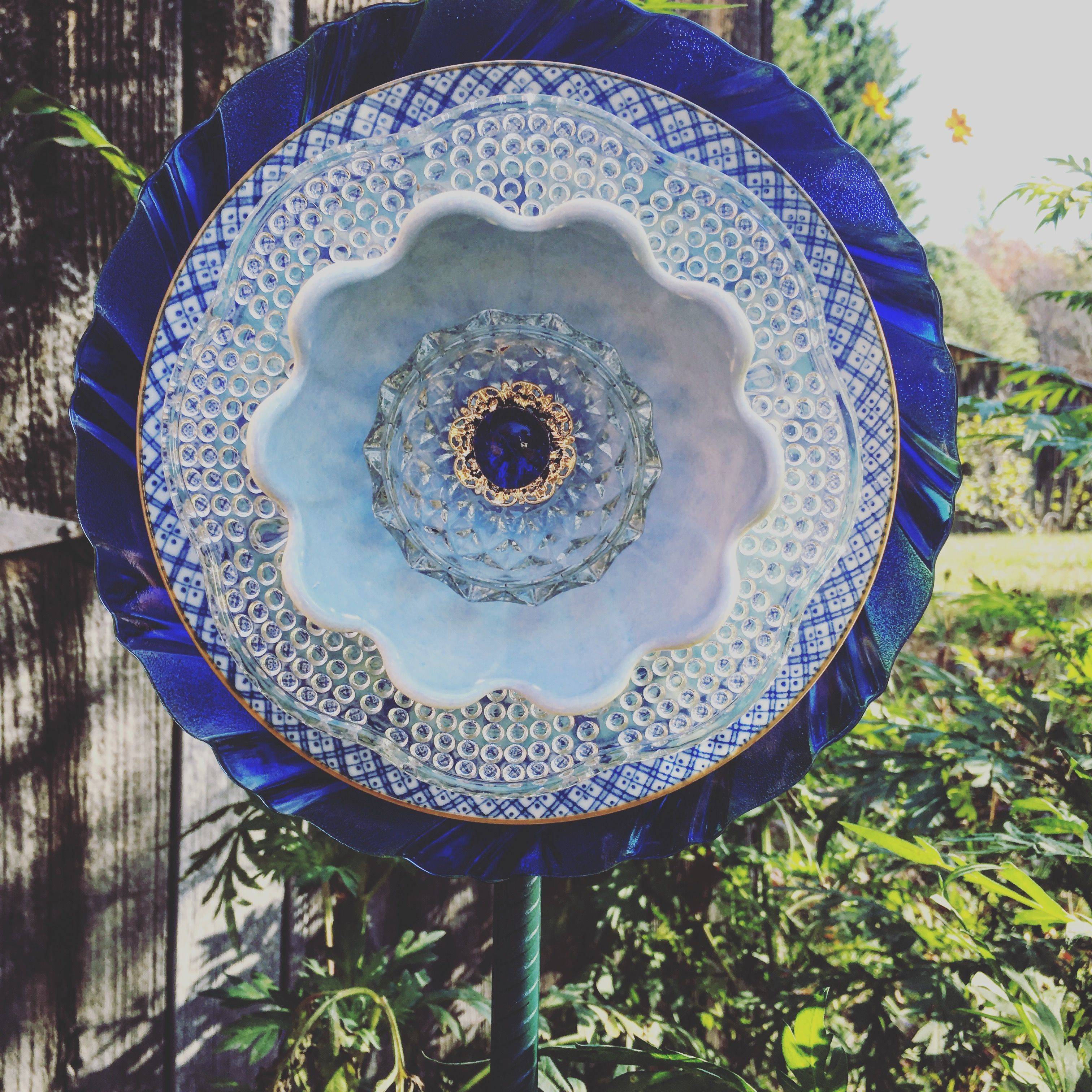 Outdoor Decor Yard Art Handmade Plate