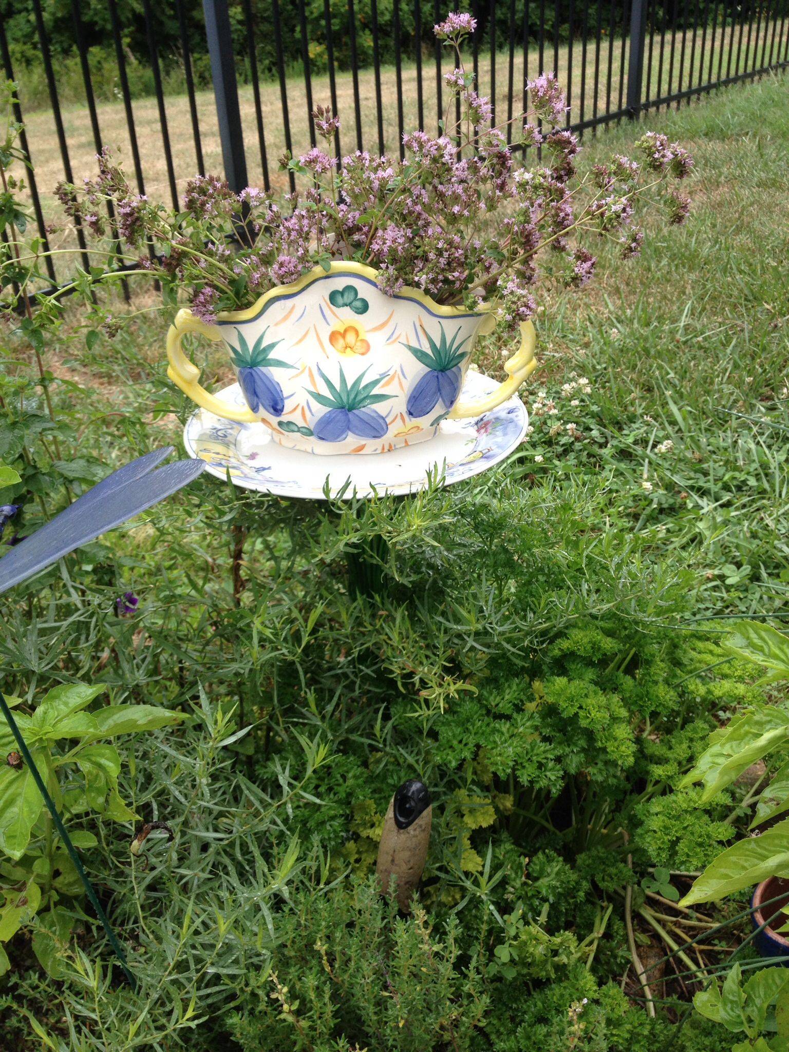 Repurposed Plate Flower Glass Garden Art Glass Flower Yard Etsy