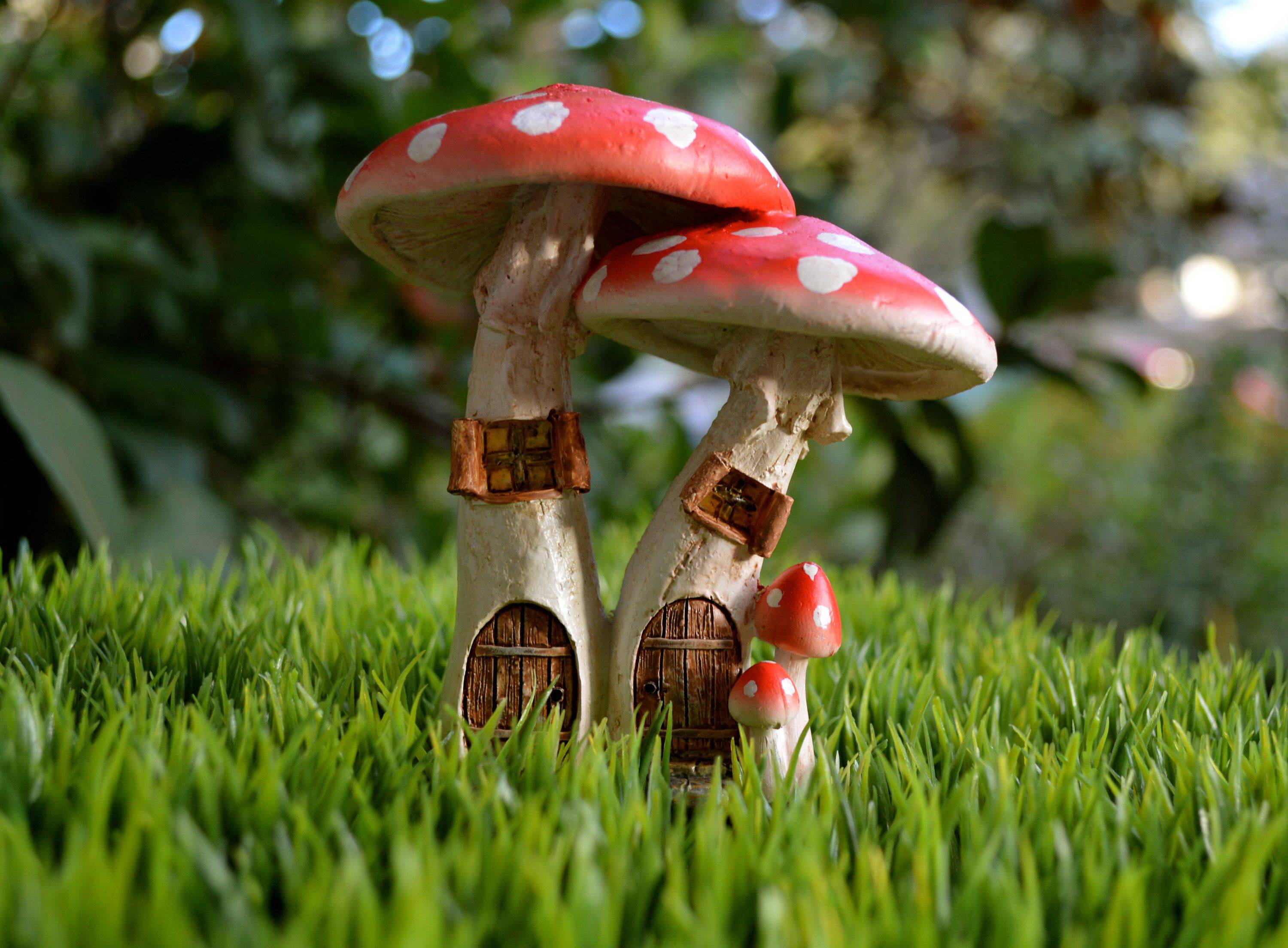 Ceramic Fairy Garden Mushroom