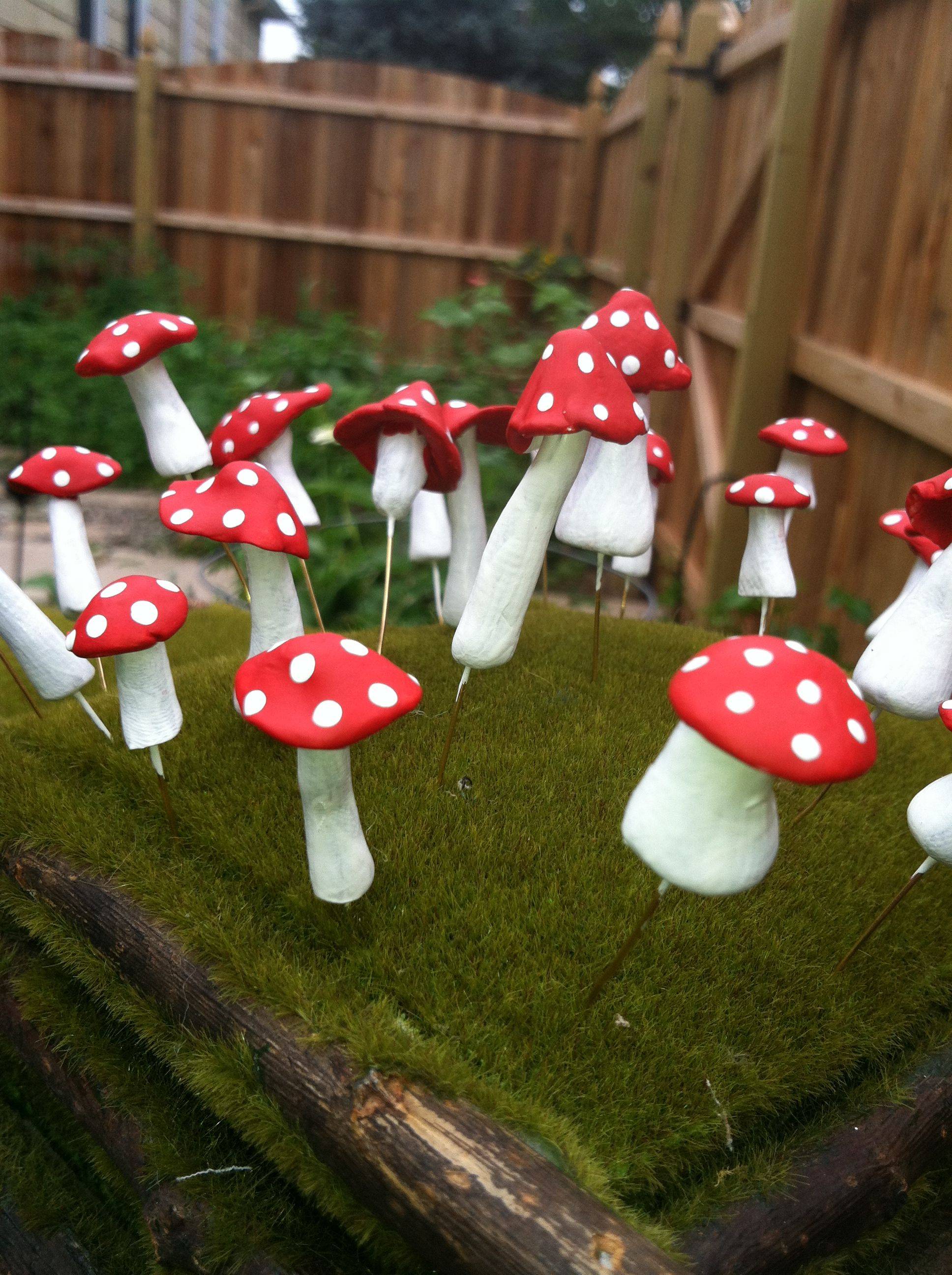 Ceramic Mushroom Fabulous Fungi Fairy House