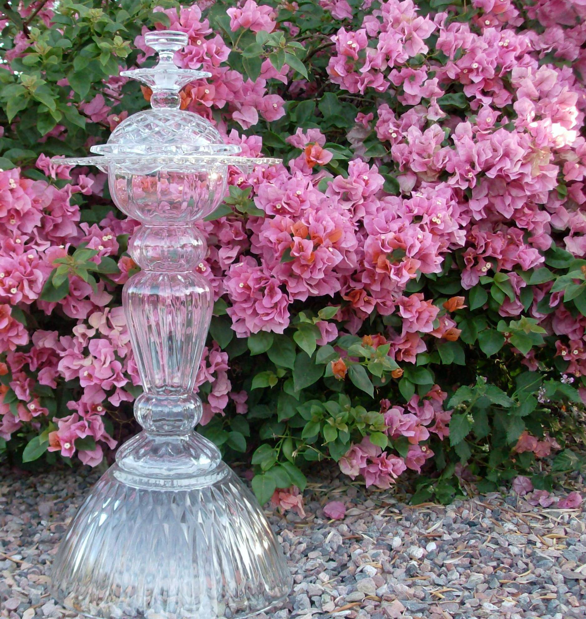 Recycled Glass Glass Garden Art