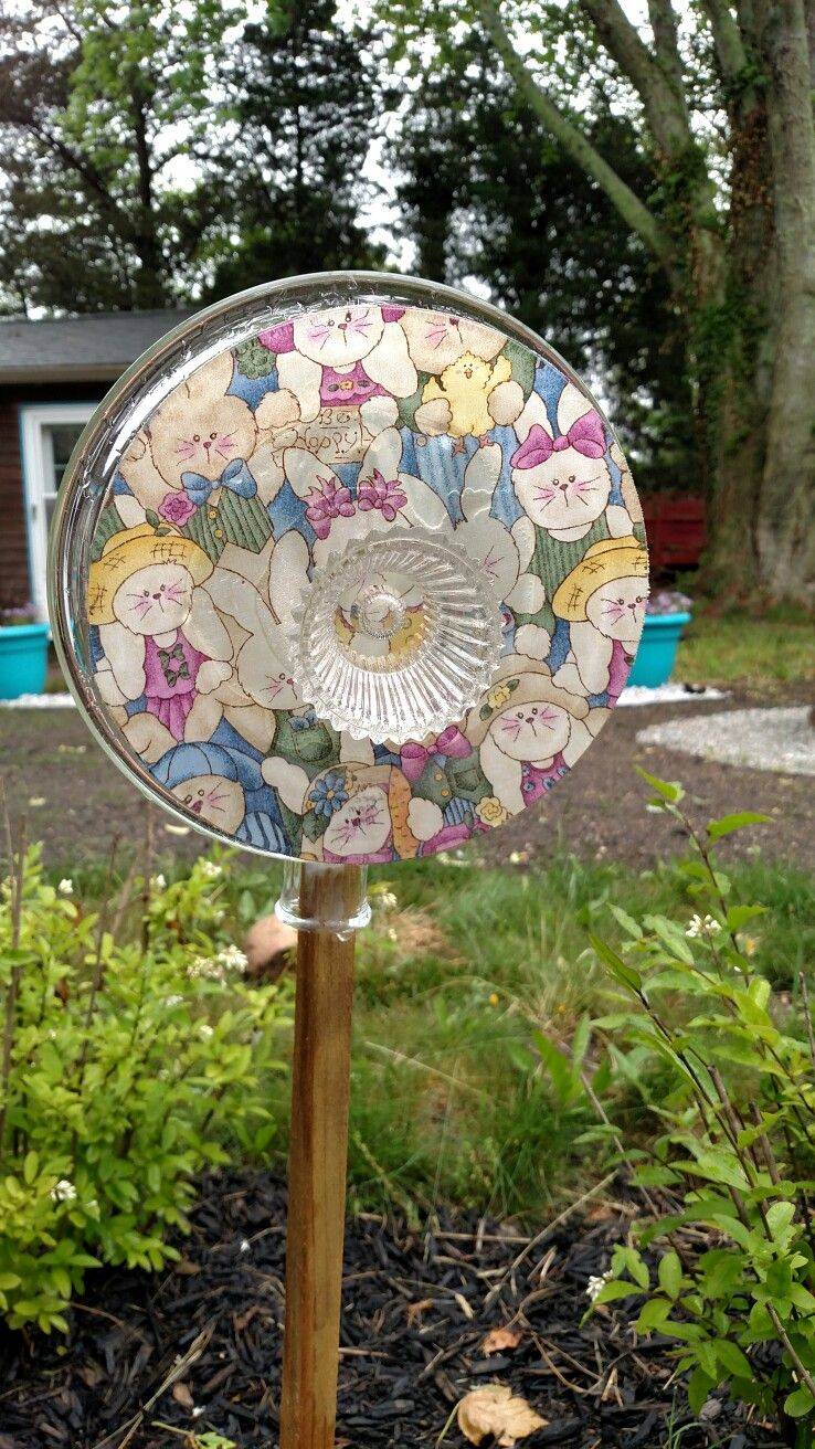 Upcycled Garden Glass Flowers