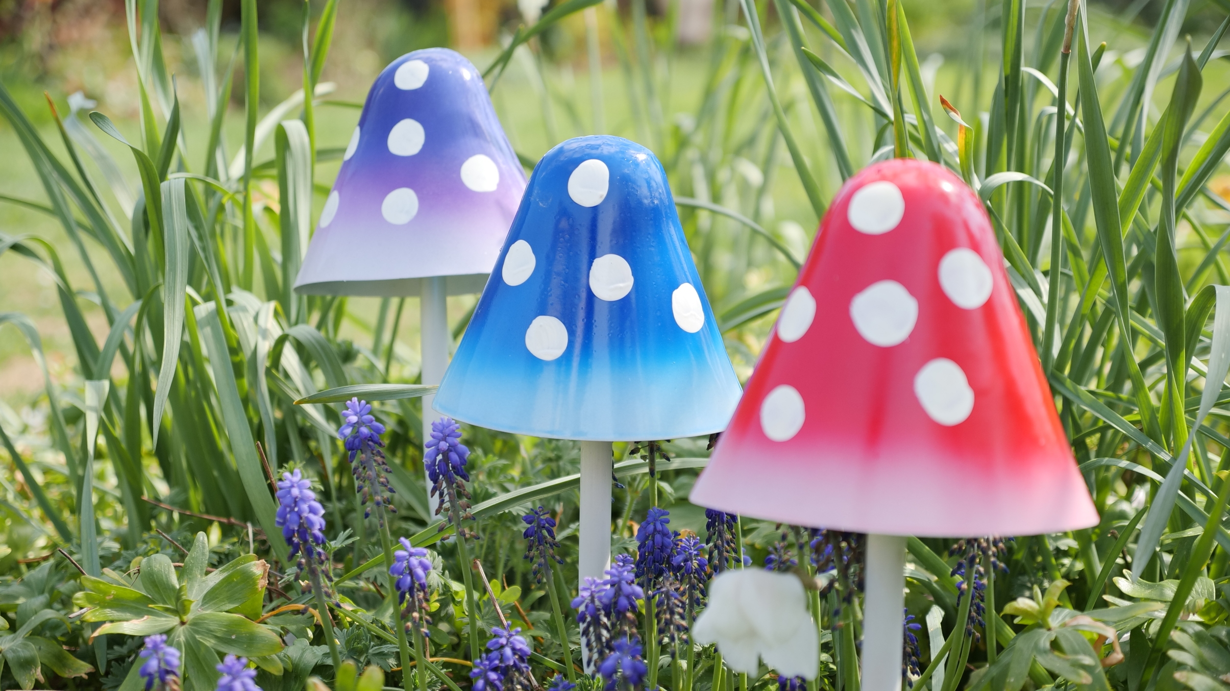 Creative Garden Art Mushrooms Design Ideas