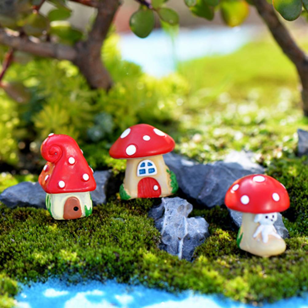 Cute Animal Mushrooms Lawn Decorations Gardens Courtyard