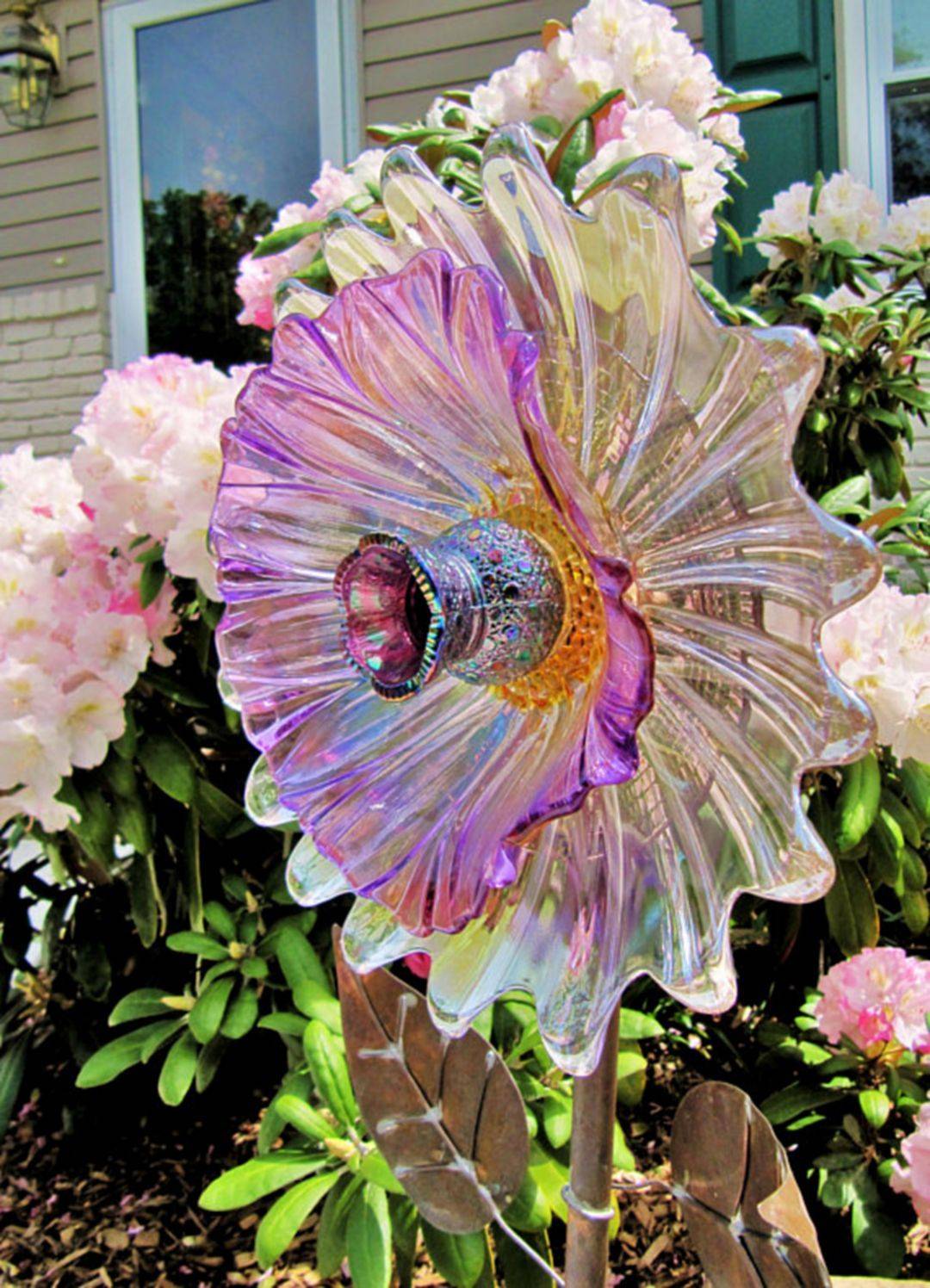 Diy Glass Yard Art Design Glass Garden Art
