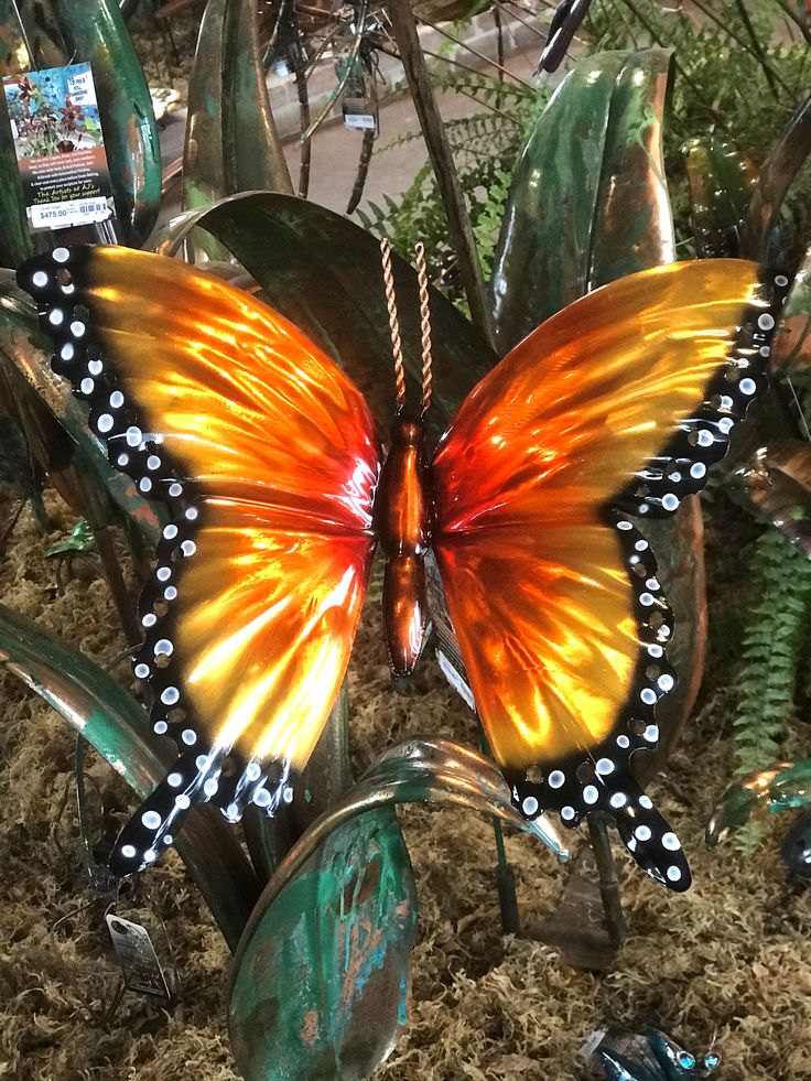 Butterfly Large Pink Metal Butterflies