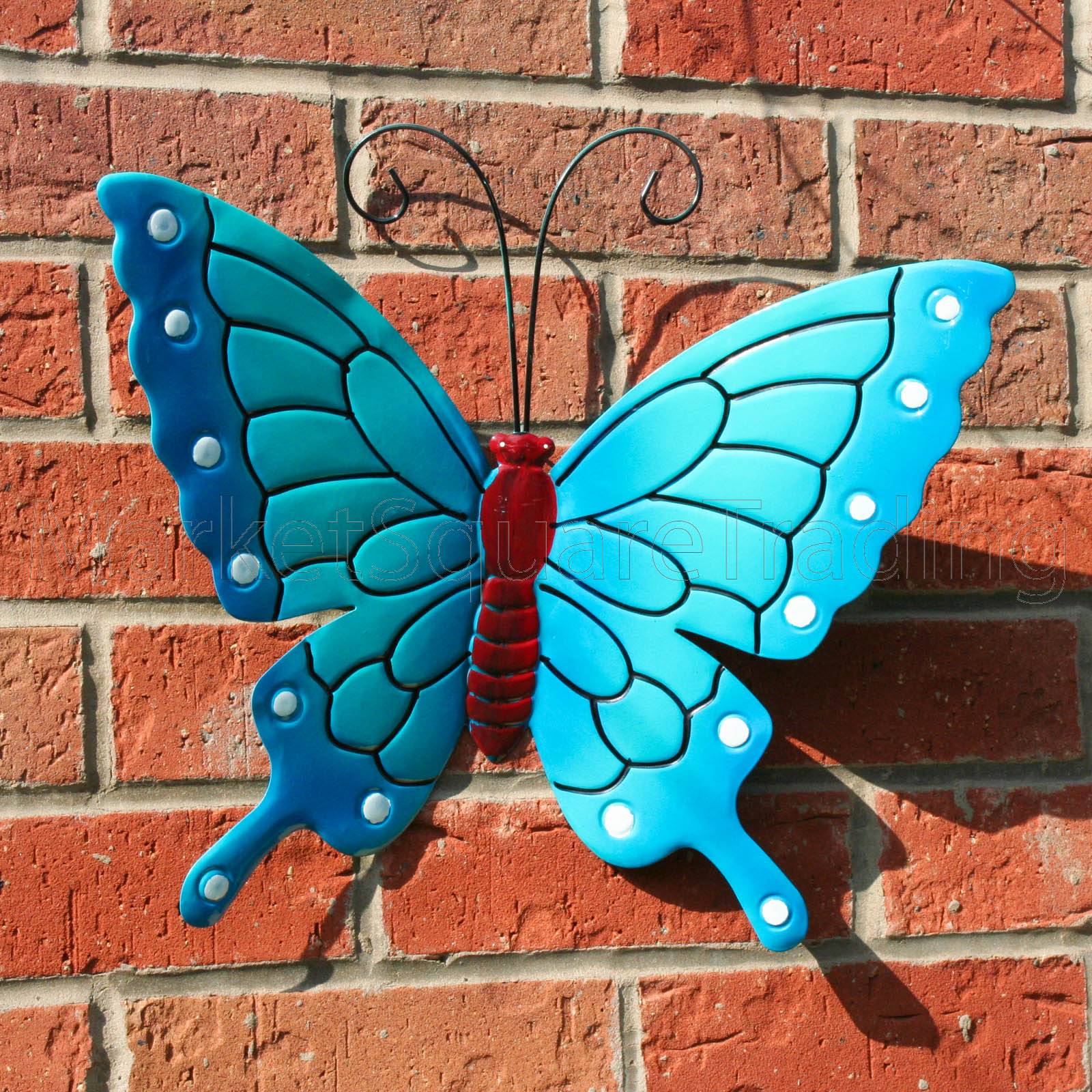 Butterflies Garden Decoration Multi Coloured Metal Outdoor Butterfly Xl