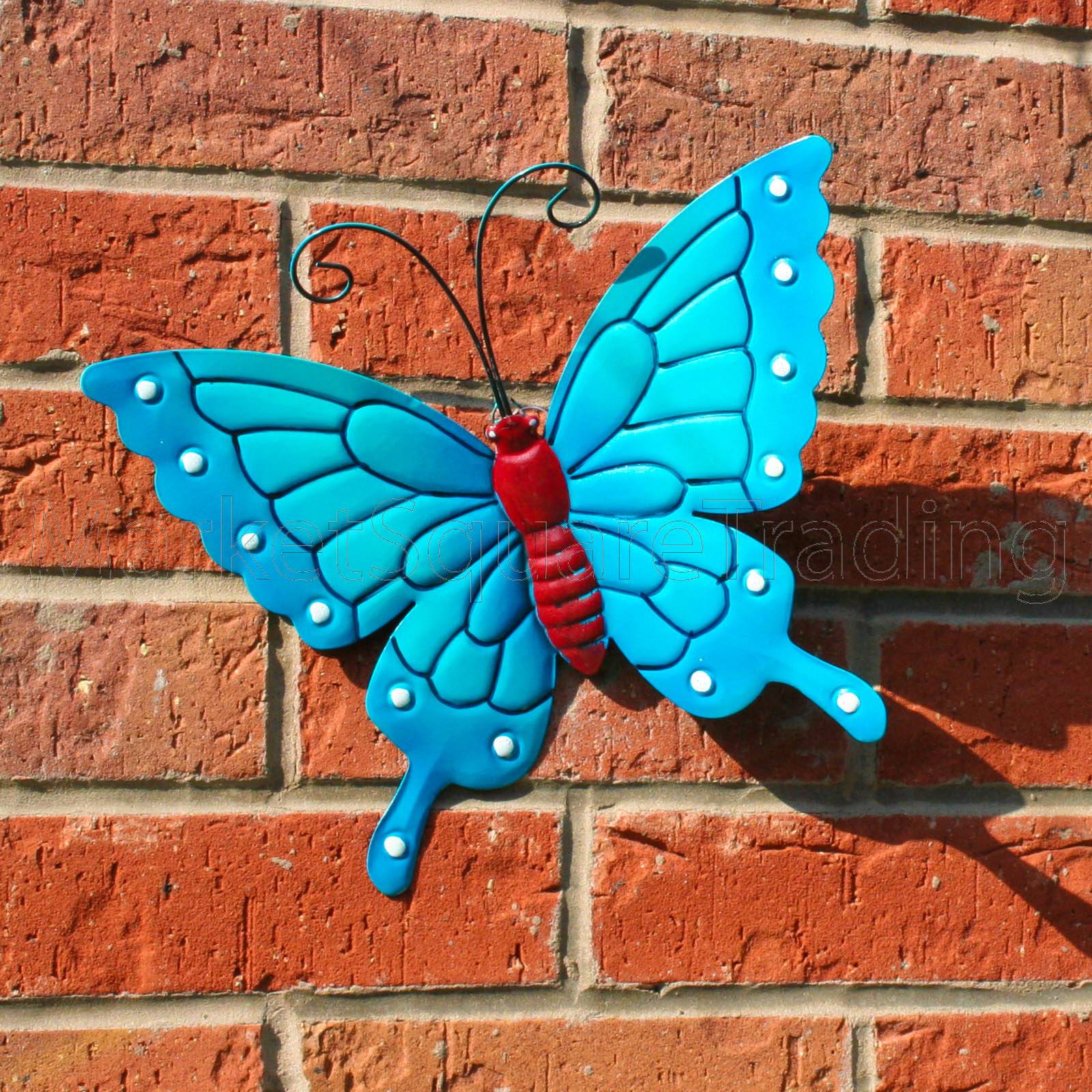 Butterflies Garden Decoration Multi Coloured Metal Outdoor Butterfly Xl