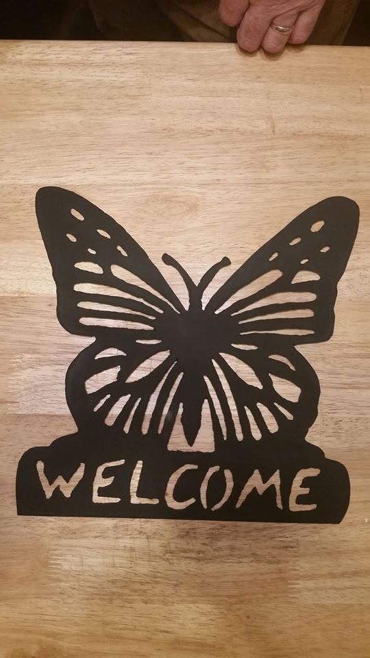 Large Metal Butterfly Garden Ornament