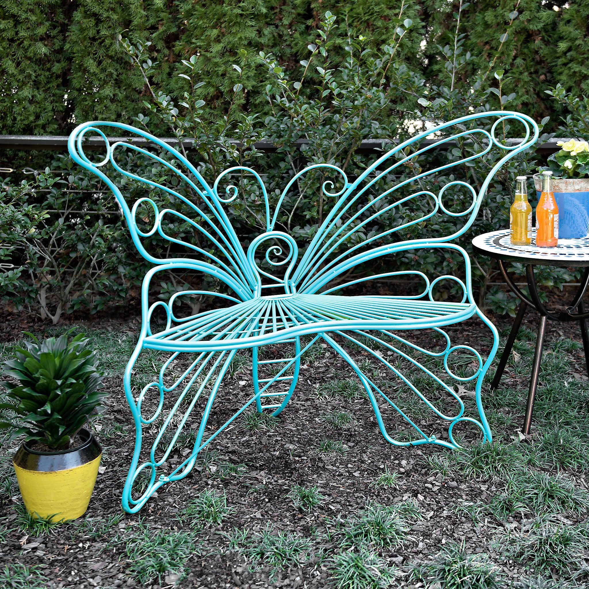 Metal Butterfly Garden Stake Steel Gardening Decor Yard Etsy Garden