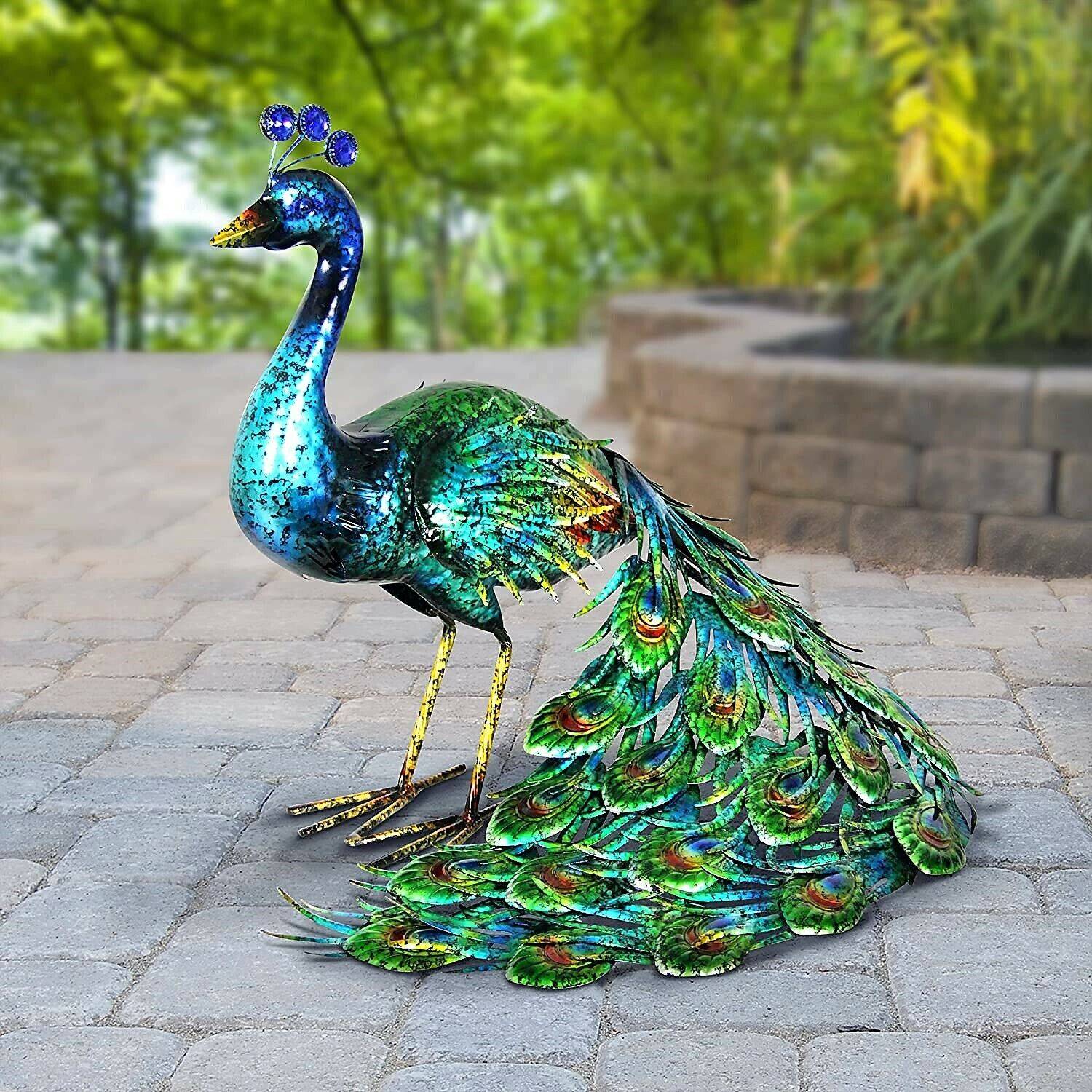Ft Wind Spinner Colorful Bloom Metal Lawn Garden Yard Ornament Dual