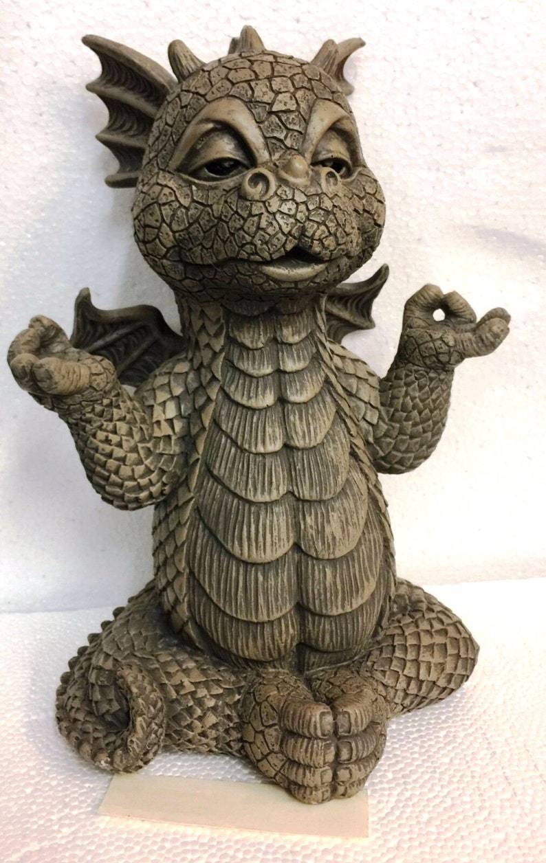 Piece Swimming Dragon Garden Statue Medieval Landscape Decor Outdoor