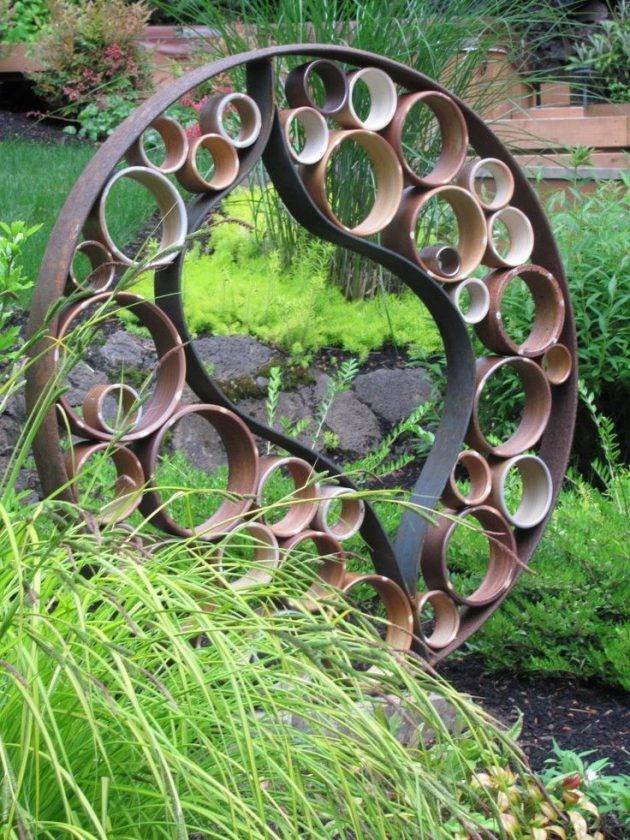 Simple But Amazing Outdoor Metal Garden Art Ideas Metal Diy