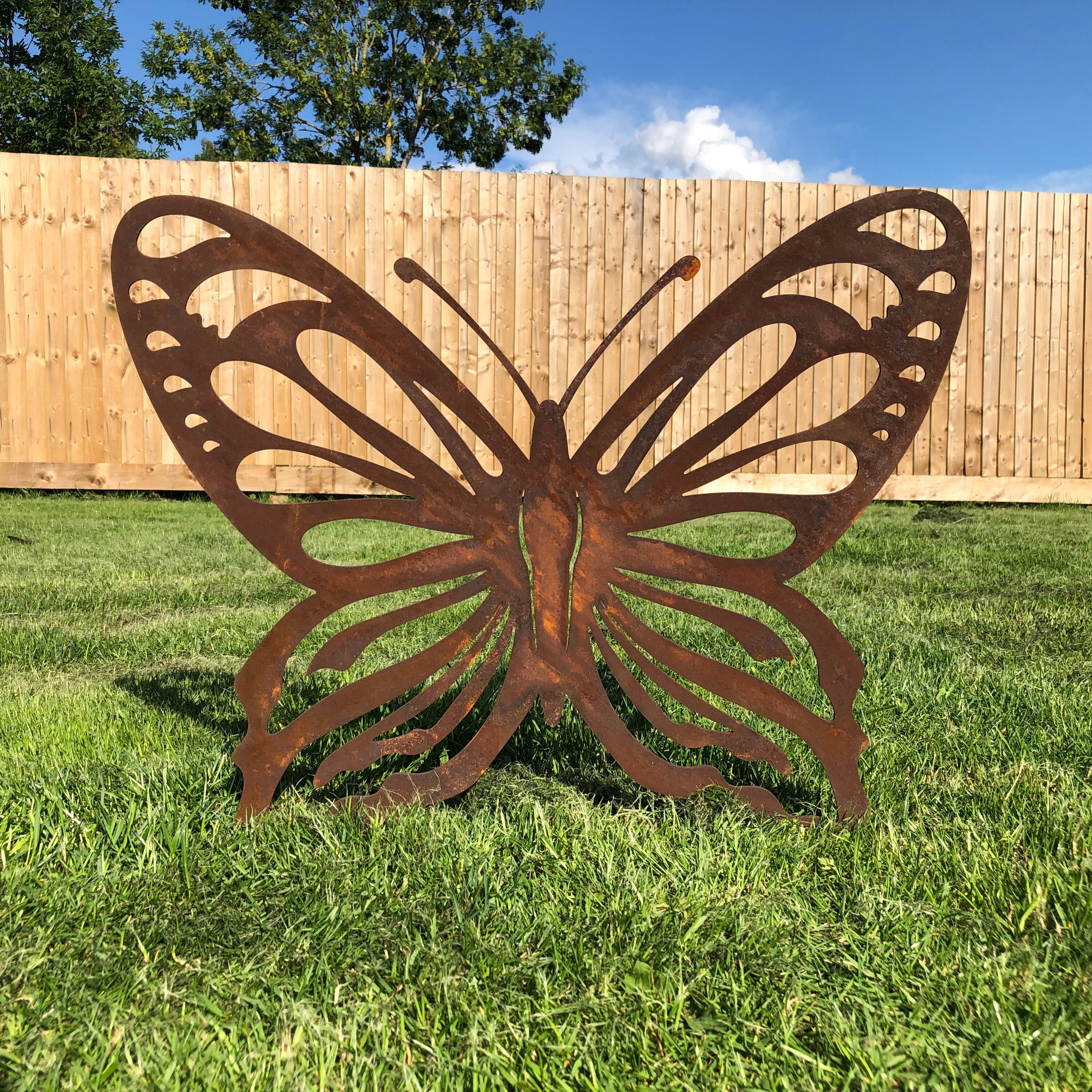 Rusty Metal Birds Garden Ornaments
