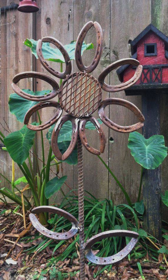 Large Metallic Garden Wind Spinner Spiral Round Petals Metal Lawn Stake