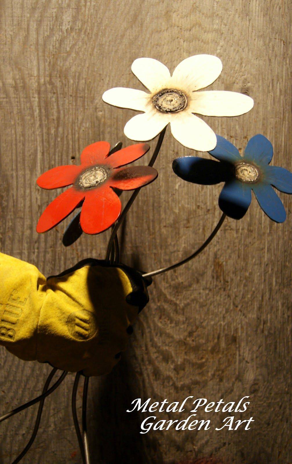 Metal Petals Garden Art