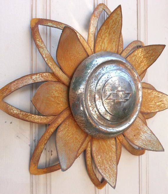 Metal Petals Garden Art Metal Tree Wall Art