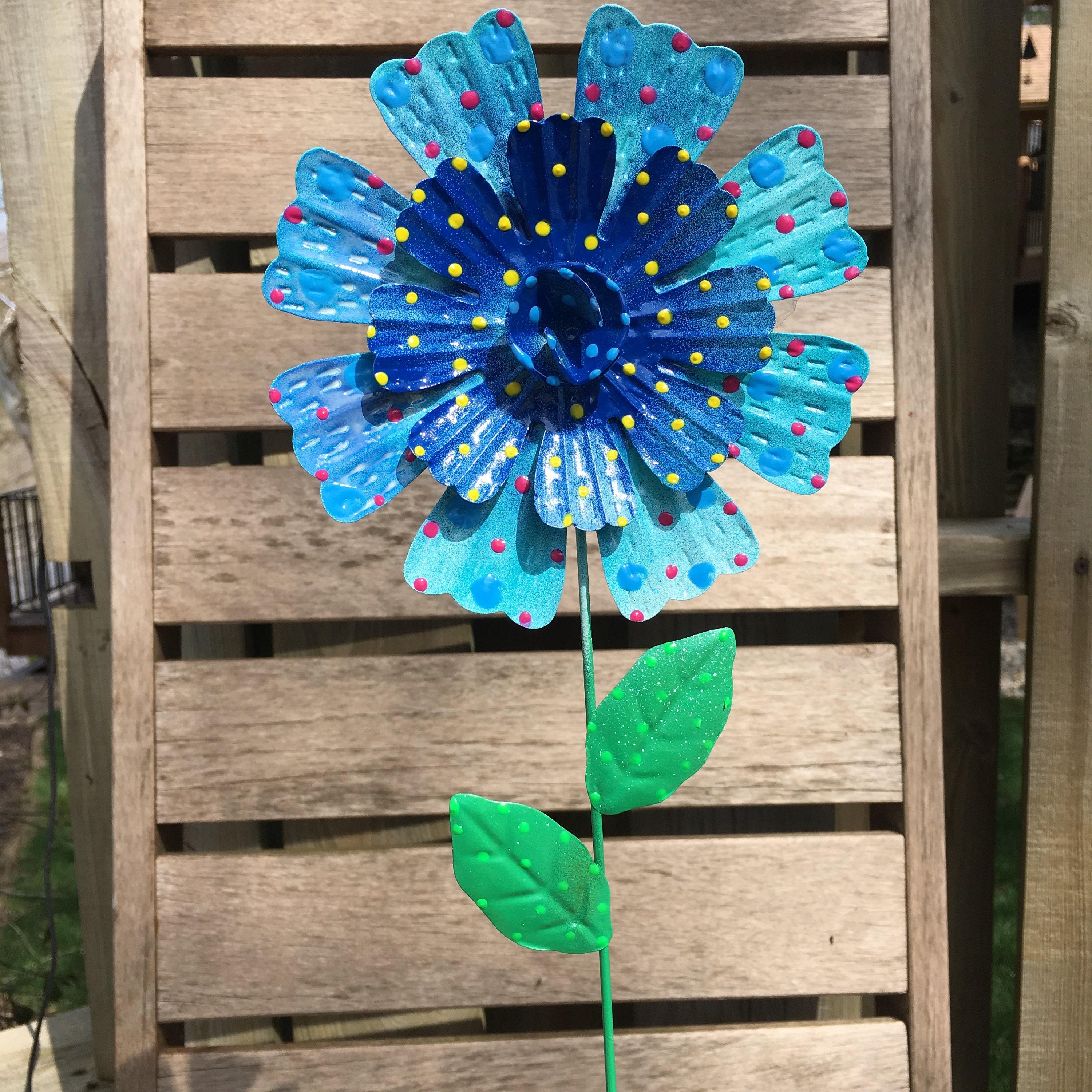 Metal Wild Flower Garden Stakes