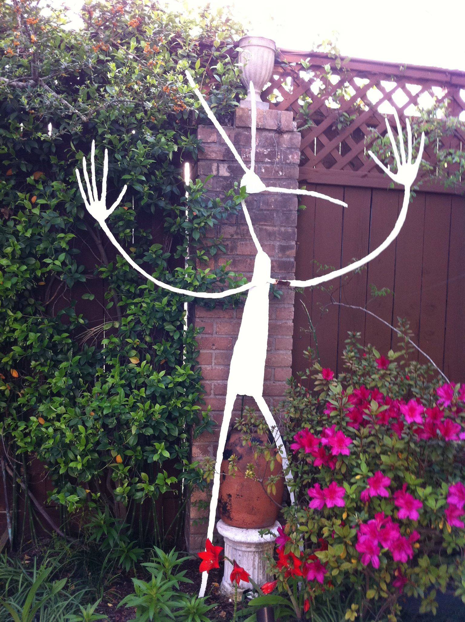 Metal Garden Artflower Garden Stakemetal Flower Garden Image