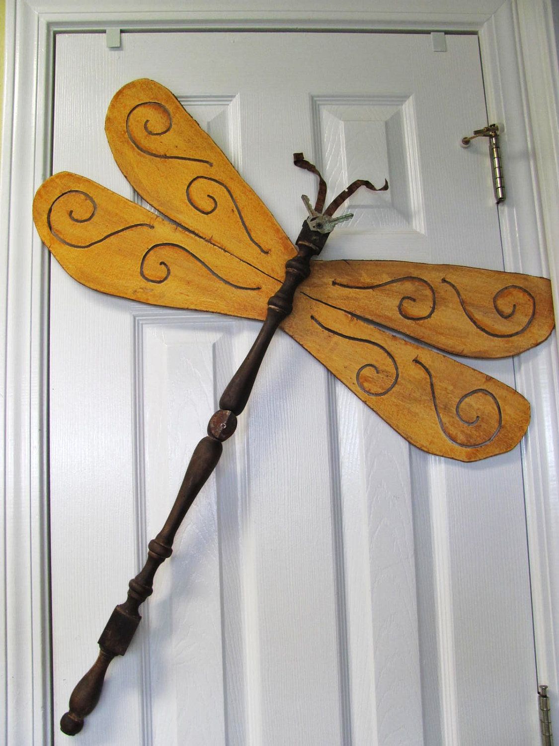 Garden Stake Garden Art Dragonfly Yard Art Dragonfly Decor