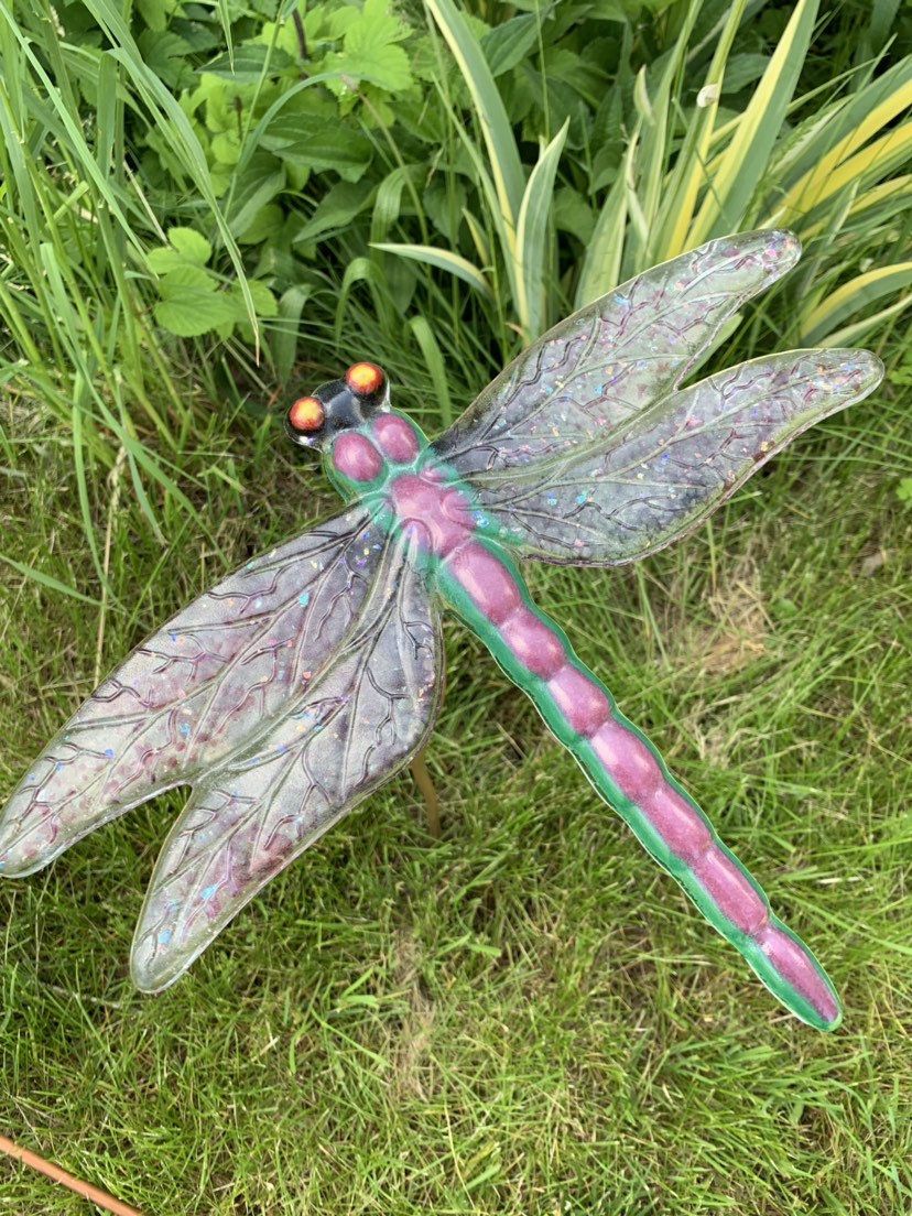 Metal Dragonfly Garden Decoration Metal Art Sculpture