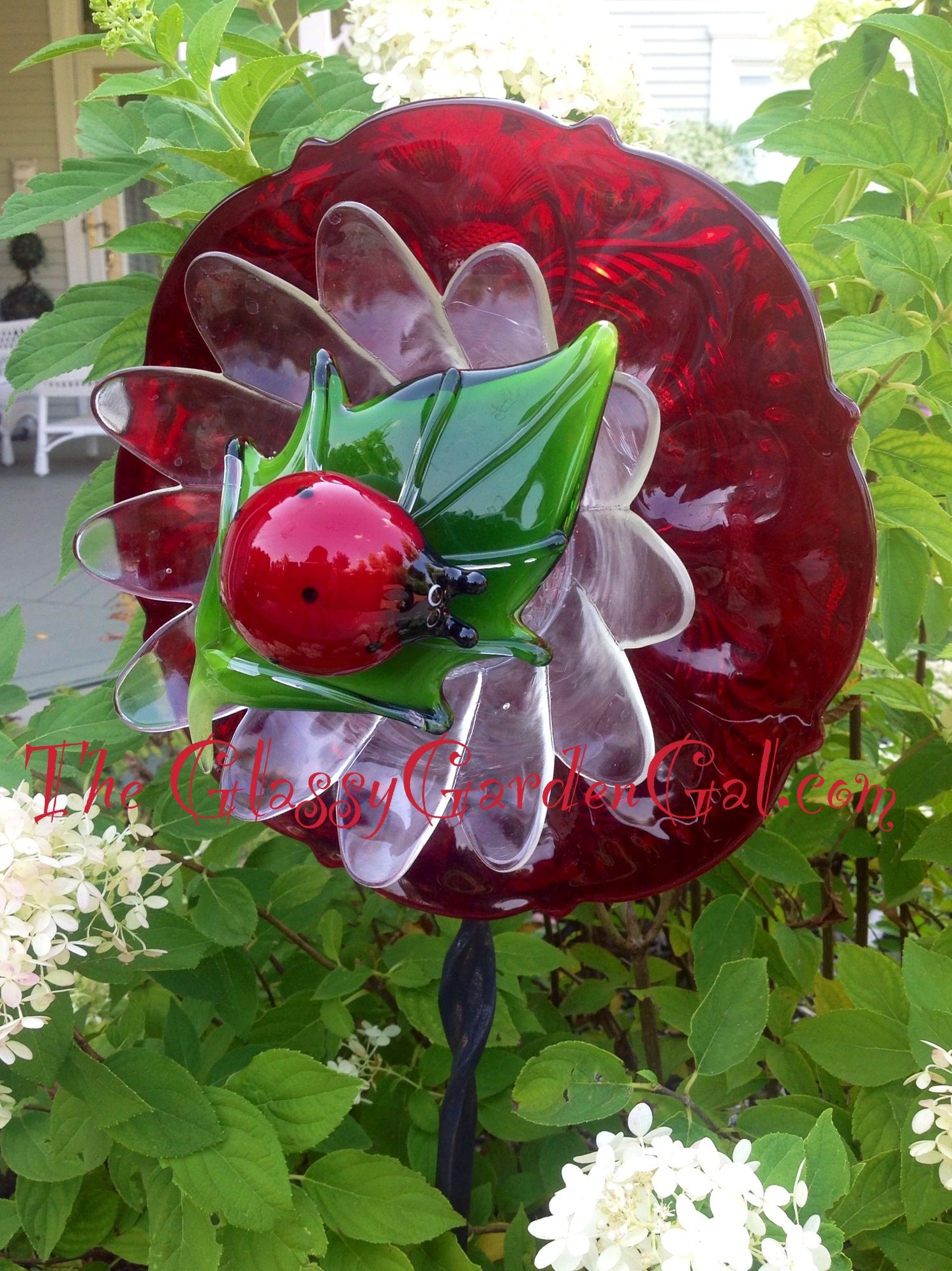 Vintage Glass Garden Decor Abigail