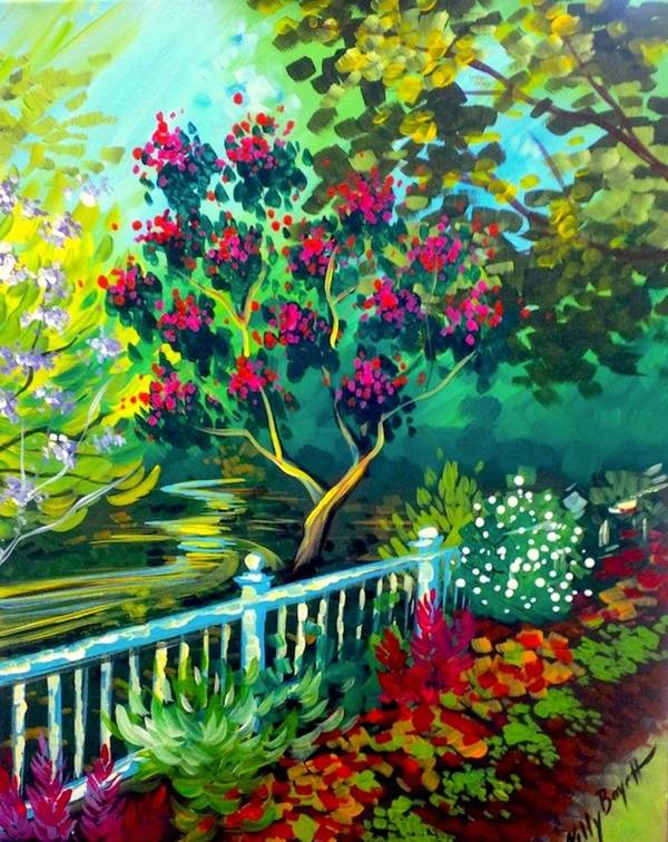 Garden Diy Canvas Art Painting