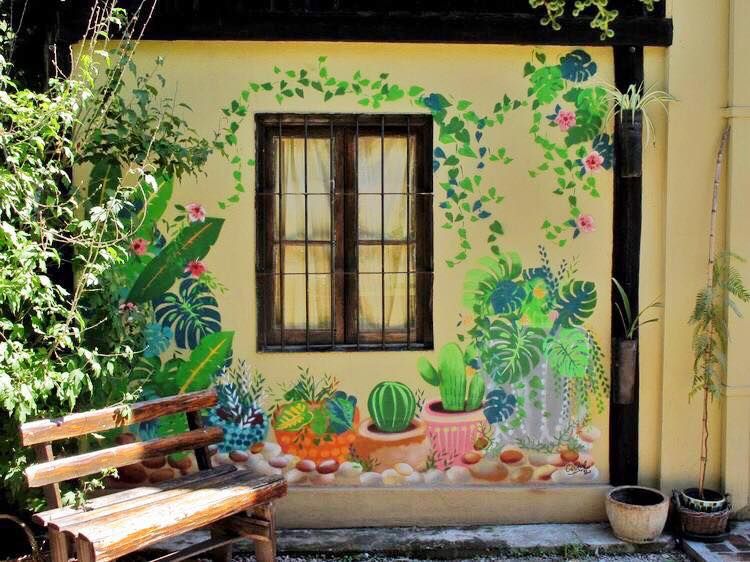 Garden Mural Garden Fences Backyard