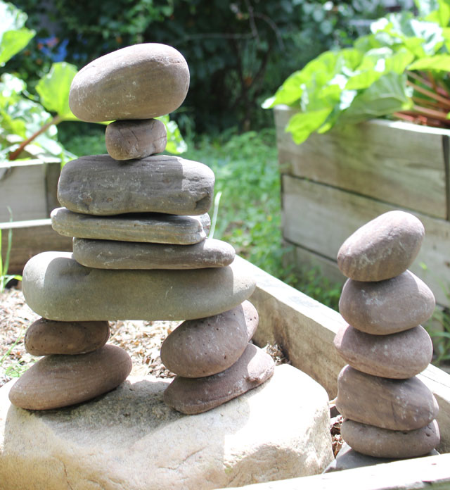 Stone Garden Cairn Garden Art Indoor