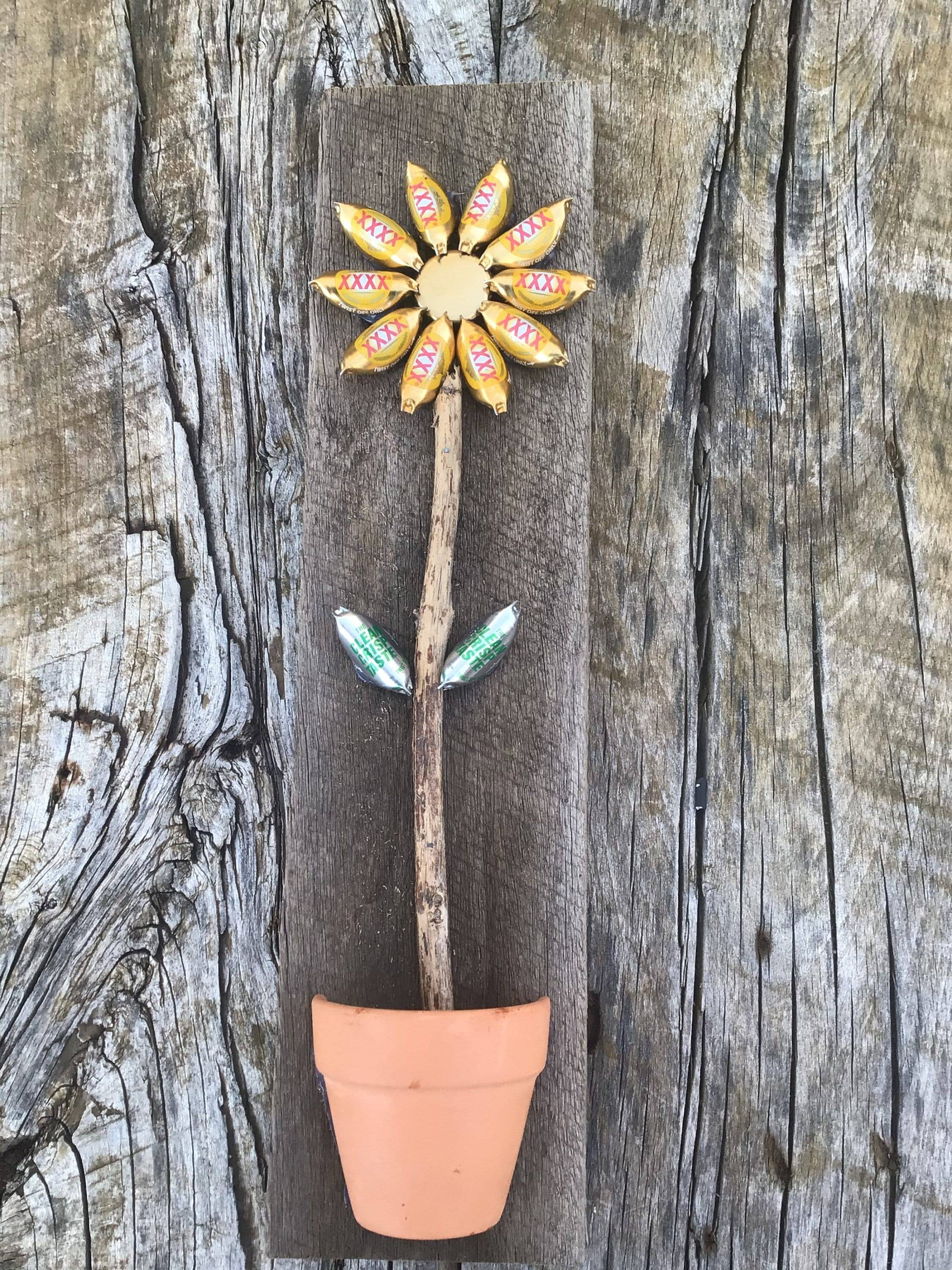 Bottle Cap Garden Art Crafts