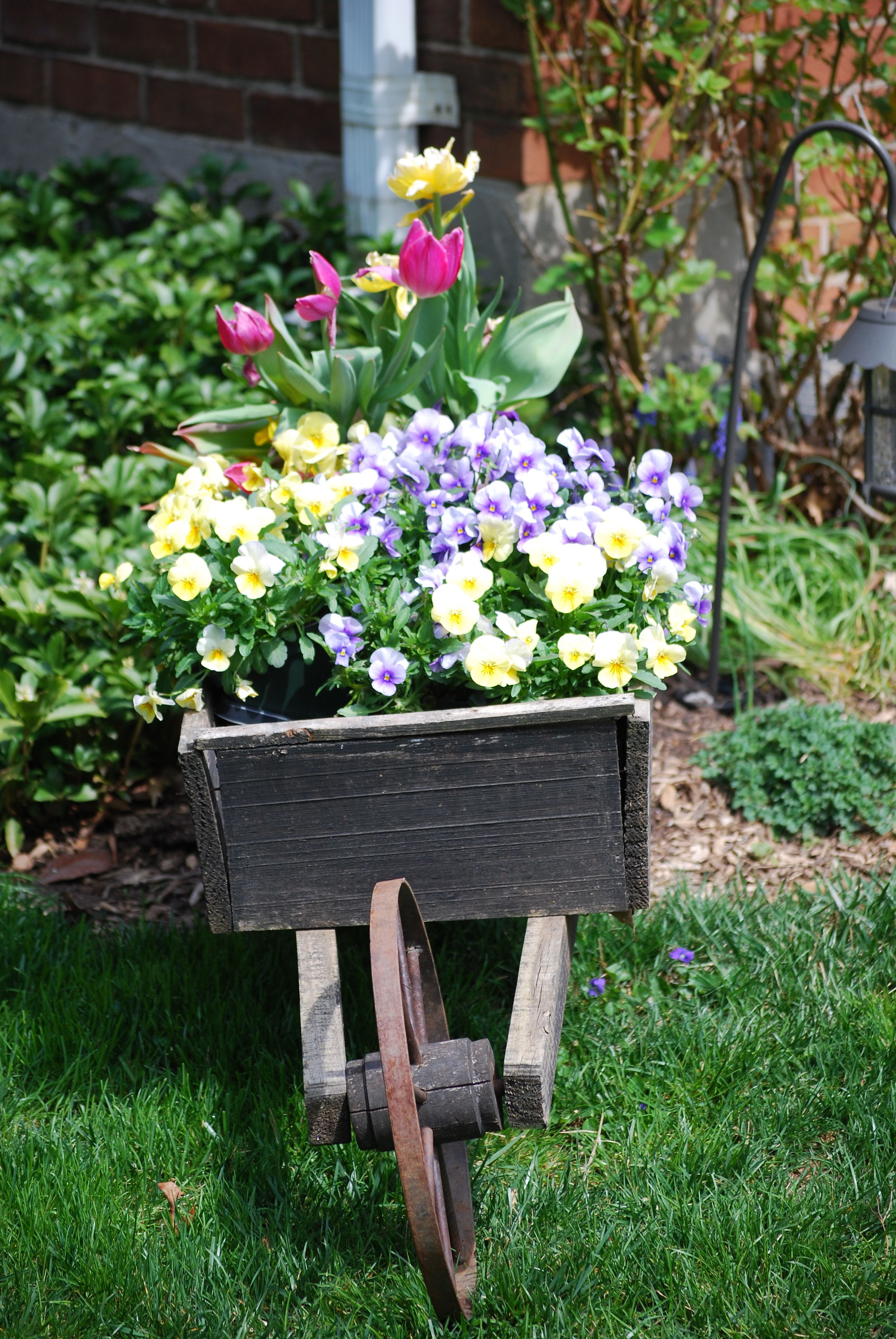 Planted Cart Flower Cart