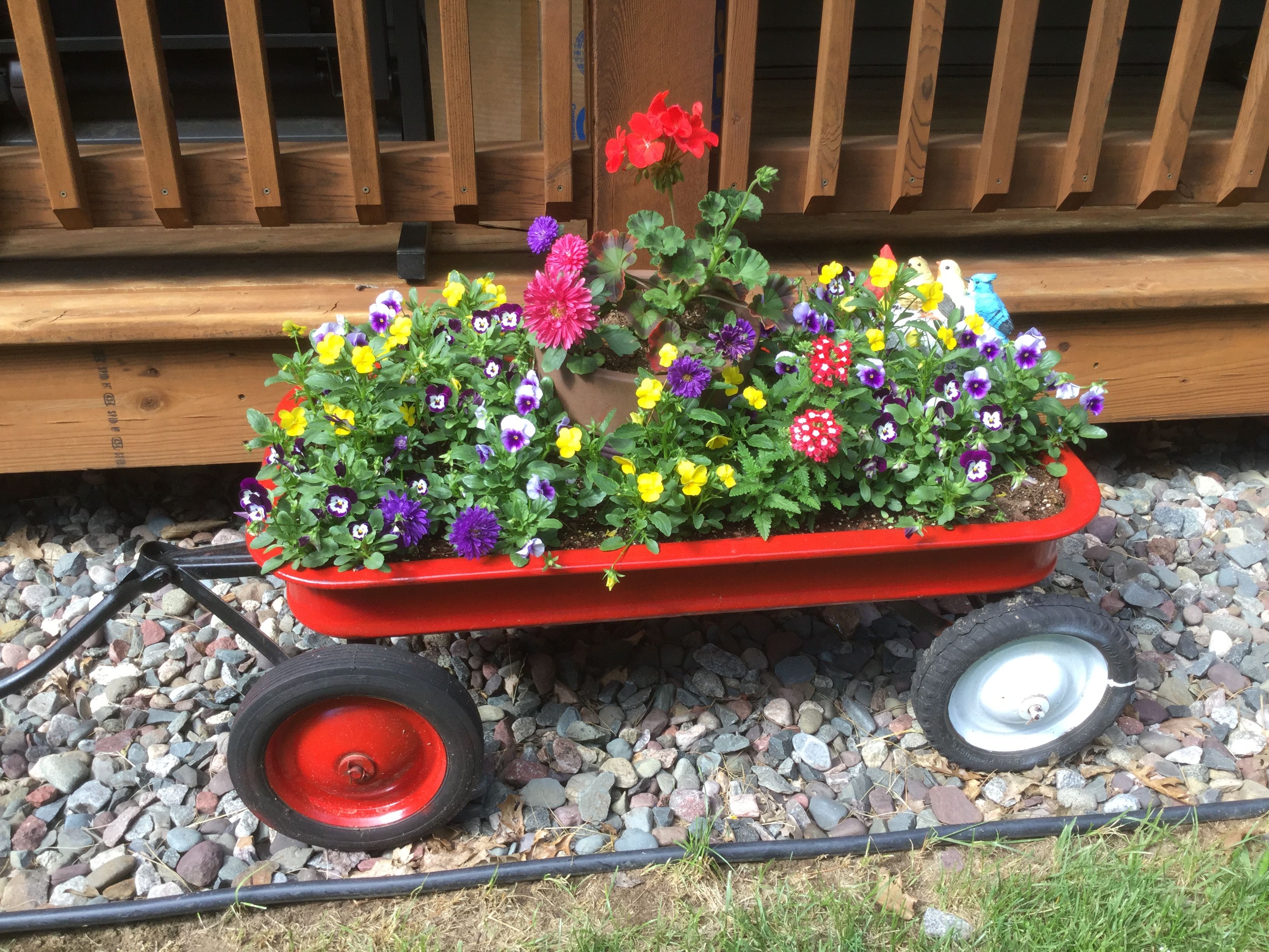 Vintageinspired Wagon Planter