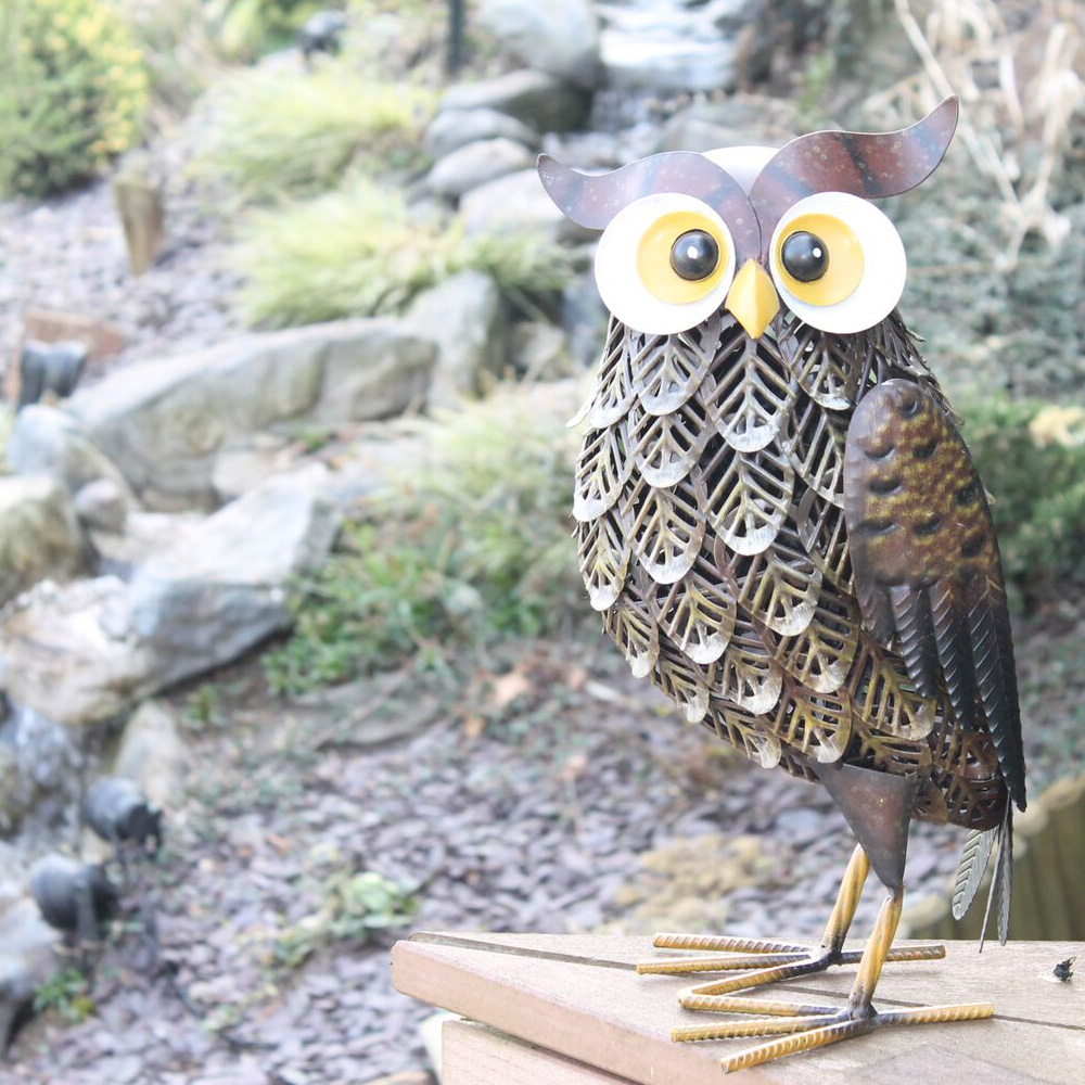 La Hacienda Wise Owl Animal Garden Ornament