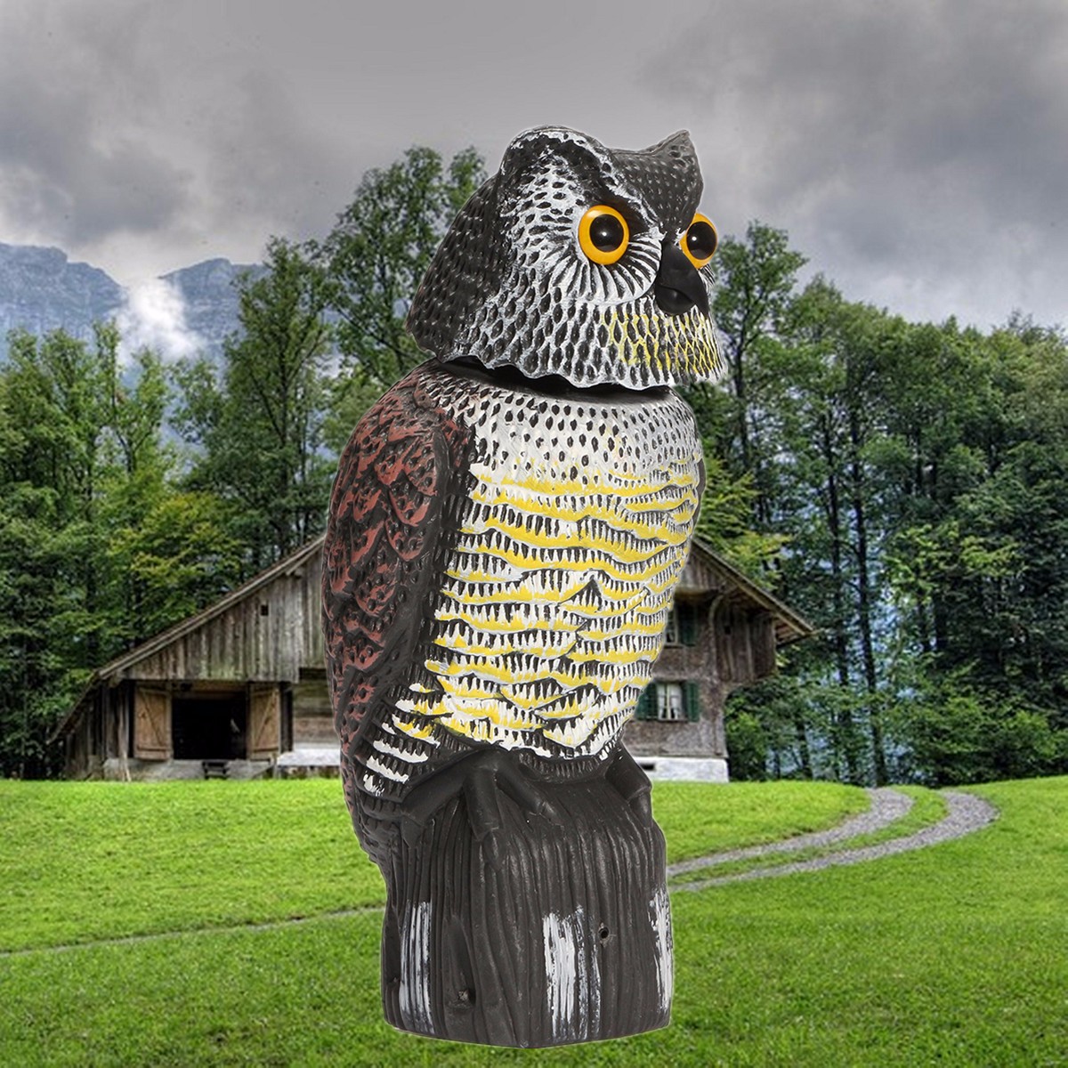 Owl Garden Ornamentmetal Owl Patio Sculpture Candle