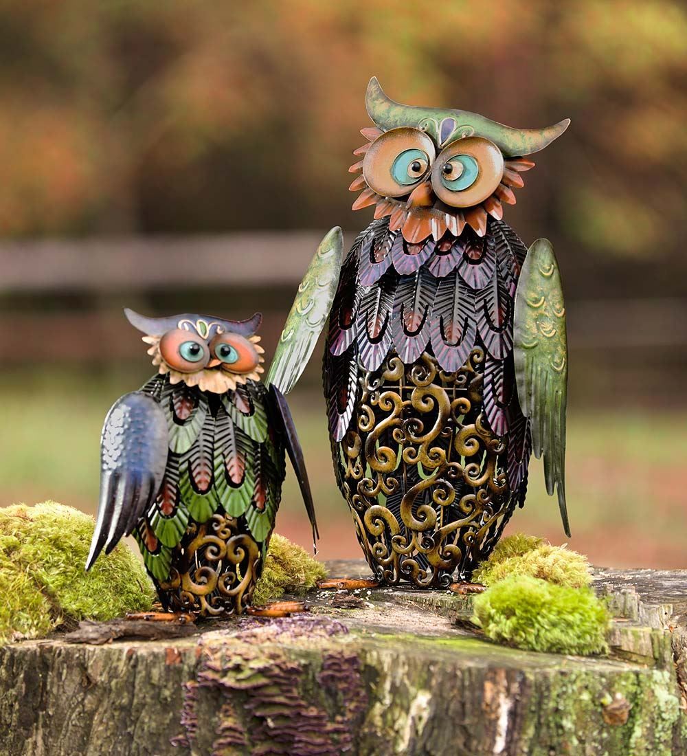 Toyfunny Fake Owl Bird Scarecrow Decoy Plastic Owl Bird Deterrents