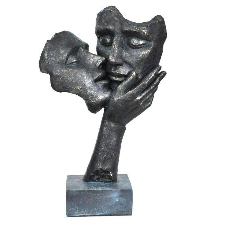 Romantic Sculpture Garden Couple Statue Modern Art Iron Cm