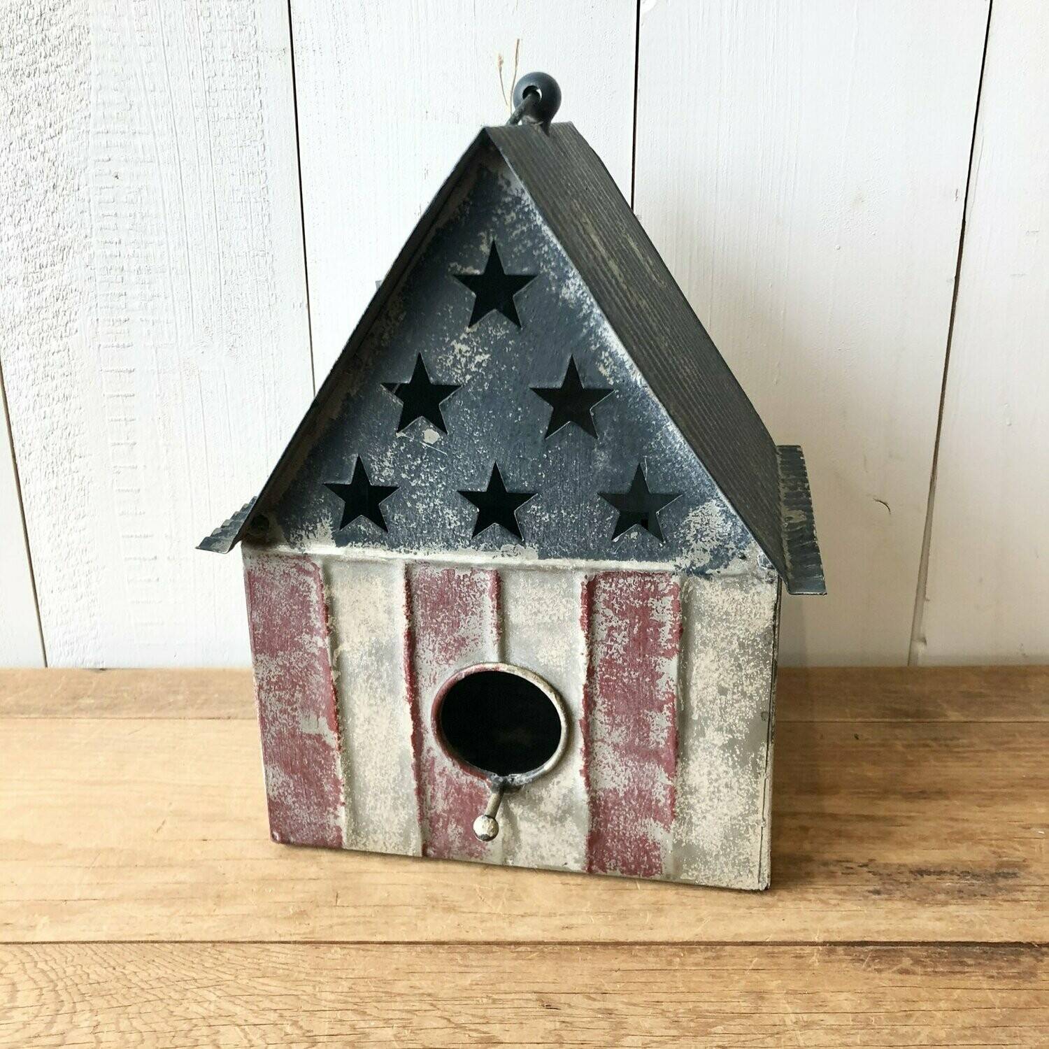 Metal And Barn Wood Birdhouse Bird Houses