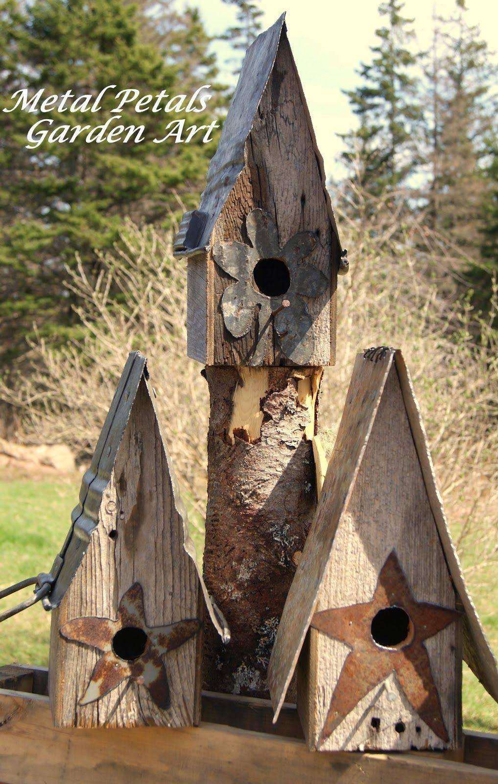 The Happy Camper Metal Birdhouse